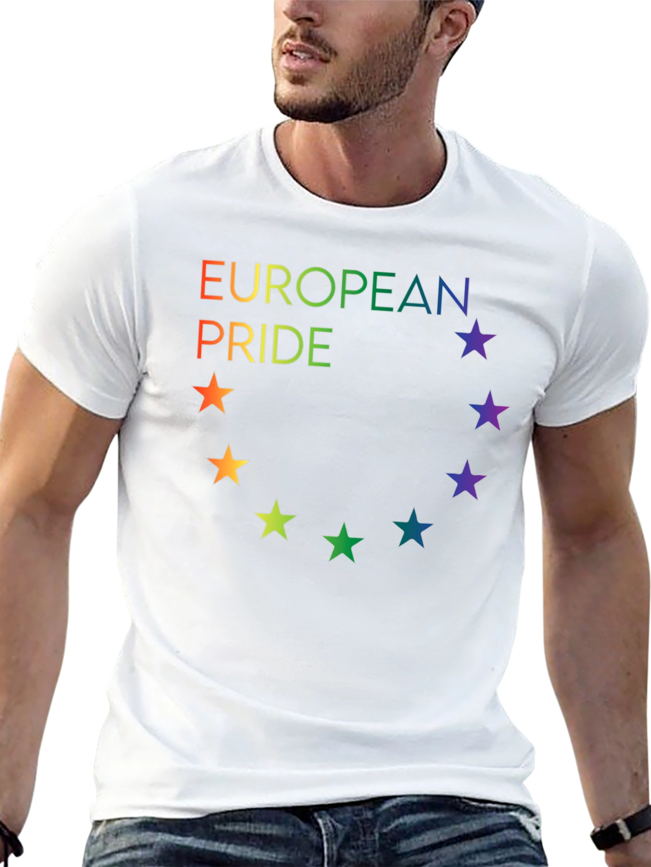 European Pride Rainbow Star T-Shirt - 13