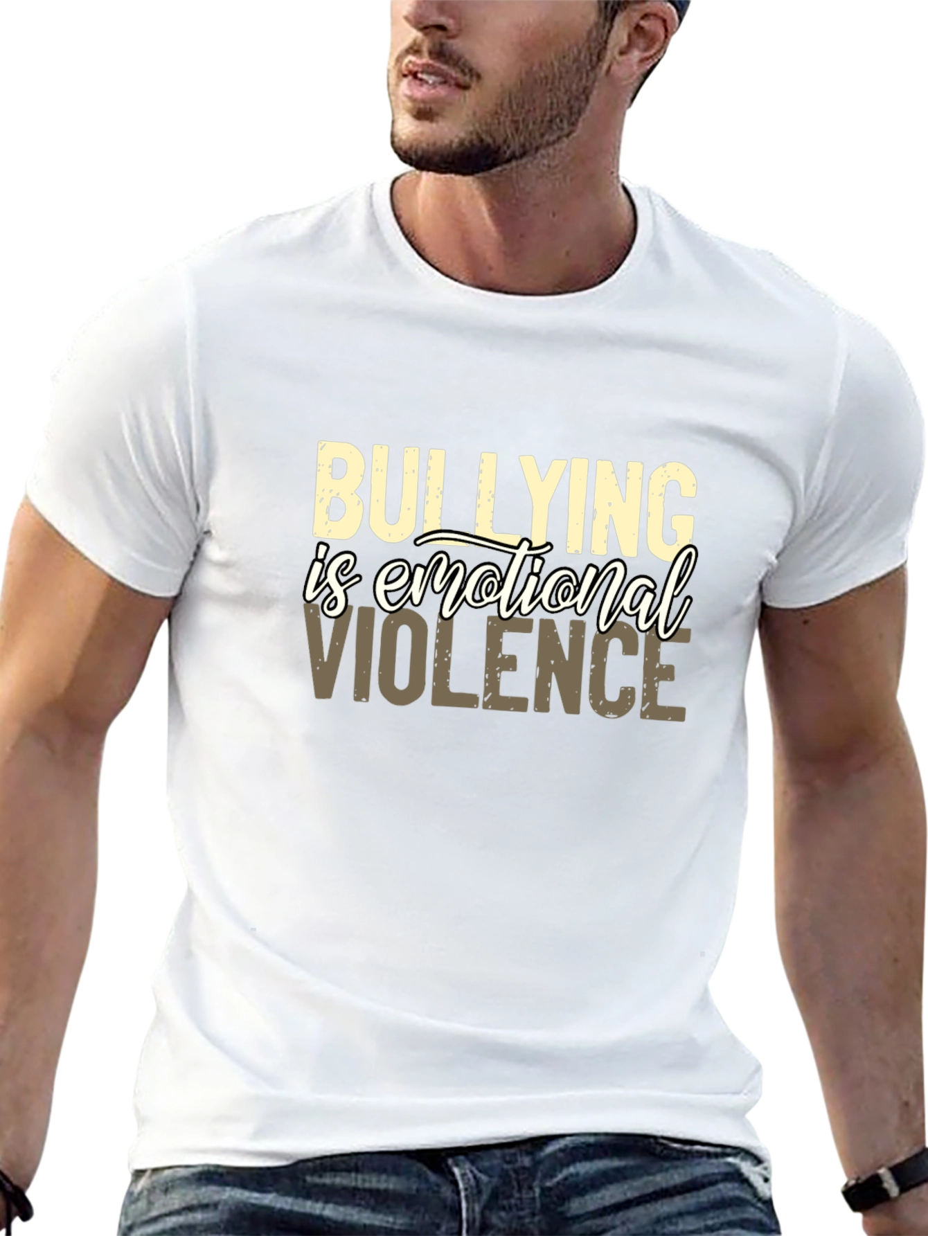 Black Bullying Is Emotional Violence Graphic Tee view 13