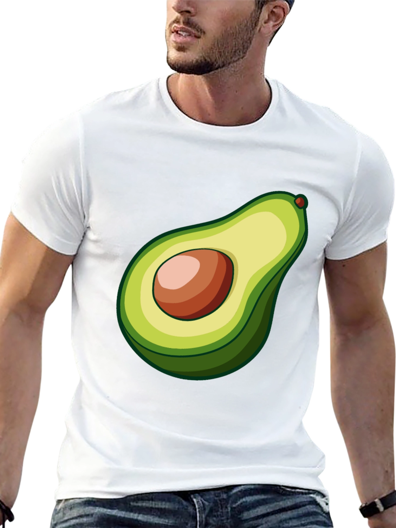 Black Avocado Graphic Tee - Black Casual Shirt view 13