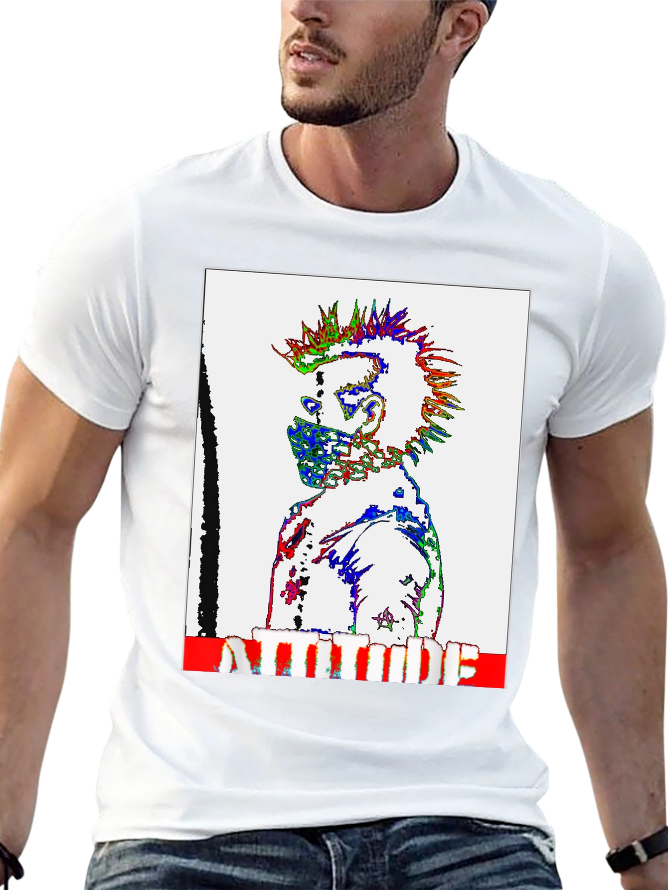 Attitude Punk Graphic T-Shirt - Bold Style - 13