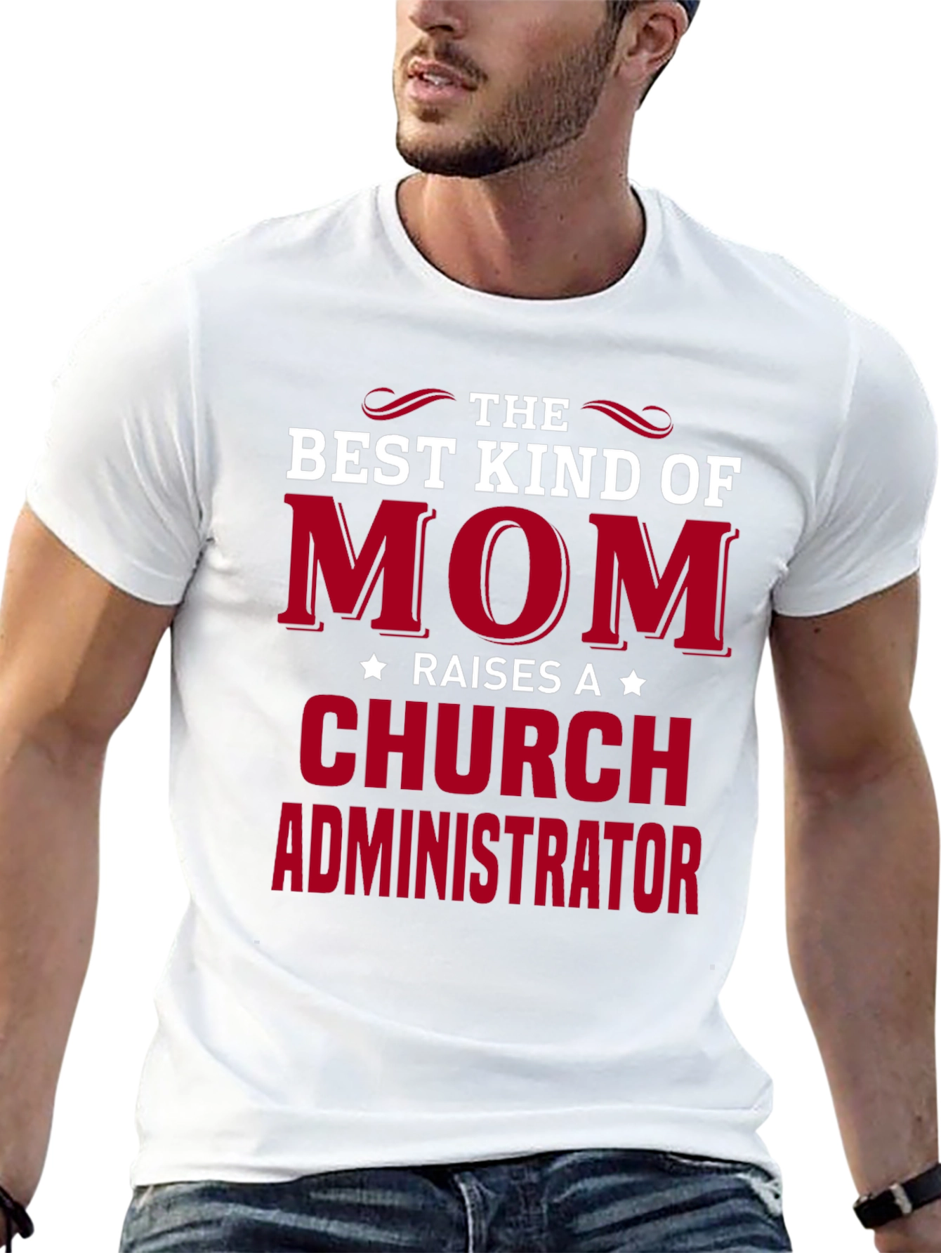 Black Best Kind of Mom Raises a Church Administrator T-Shirt view 13