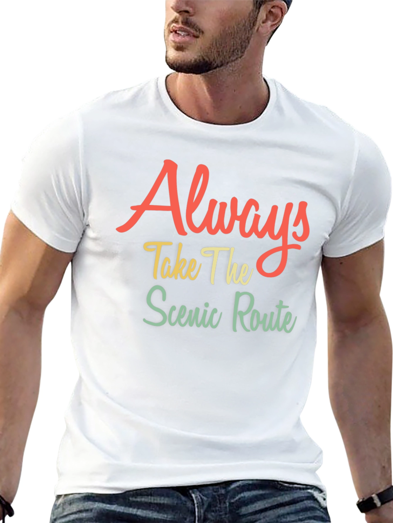 Black Scenic Route Graphic Tee - Adventure T-Shirt view 13