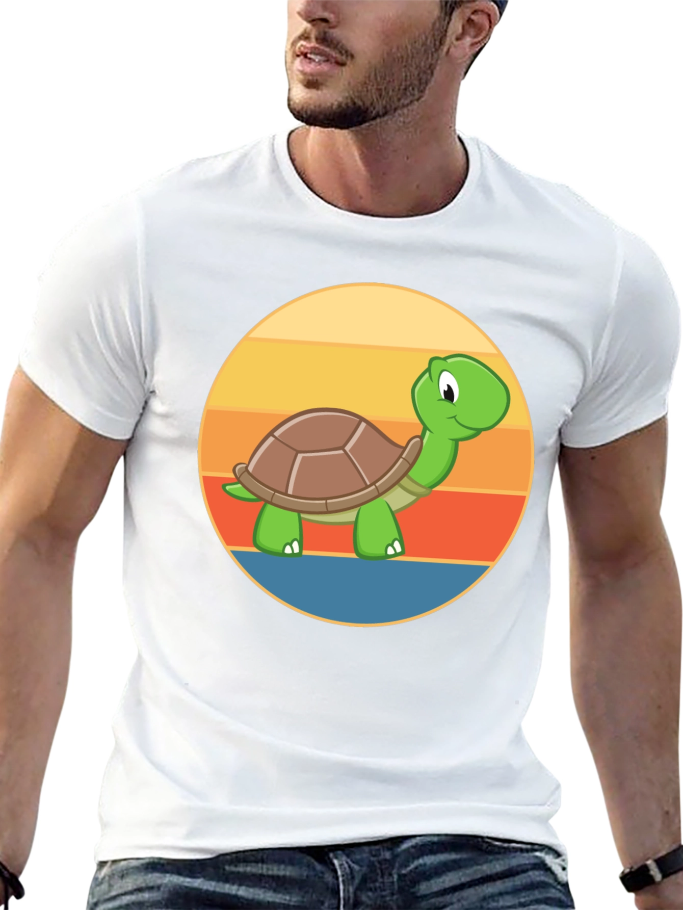 Black Turtle T-Shirt - Cute Cartoon Animal Tee view 13