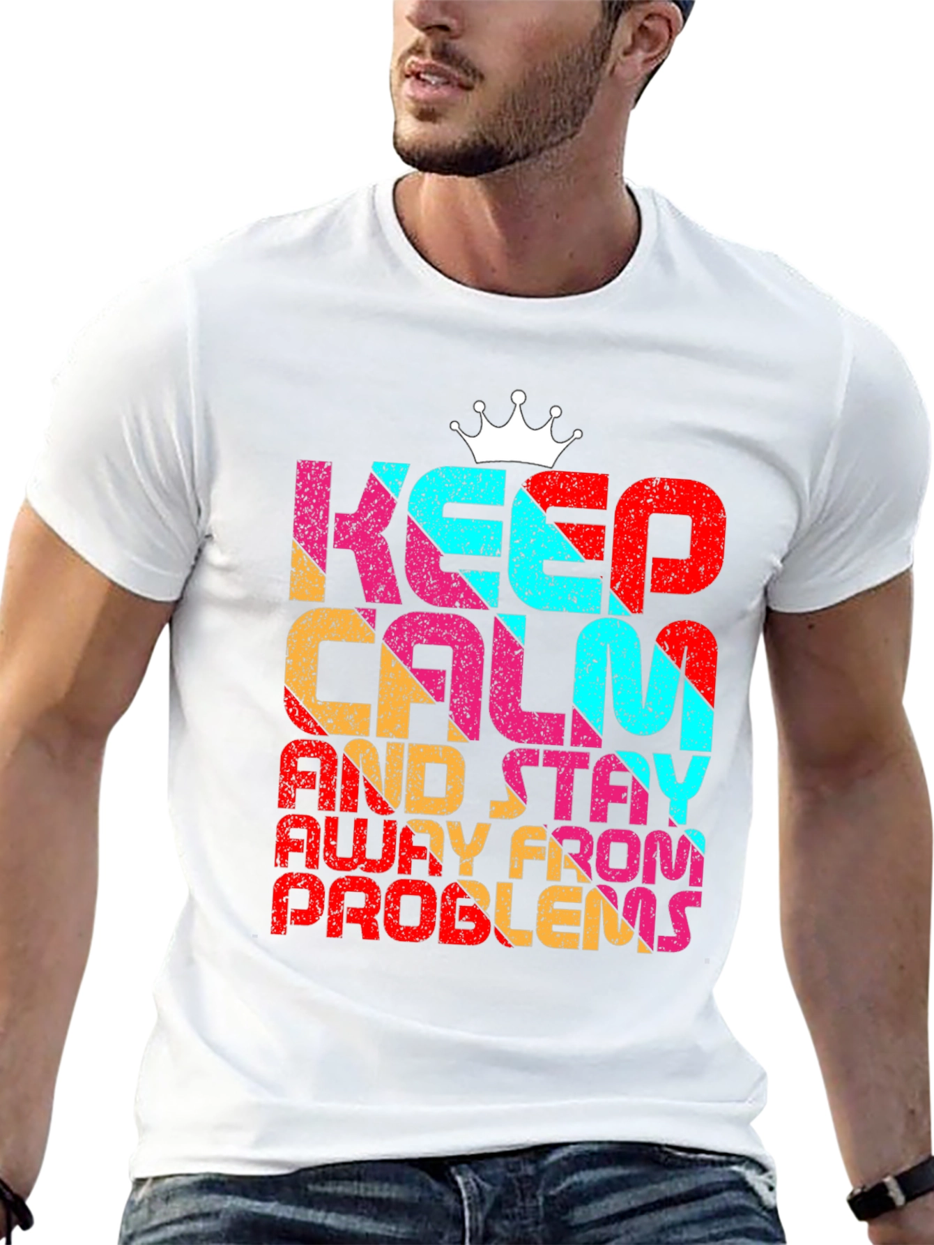 Black Keep Calm T-Shirt view 13