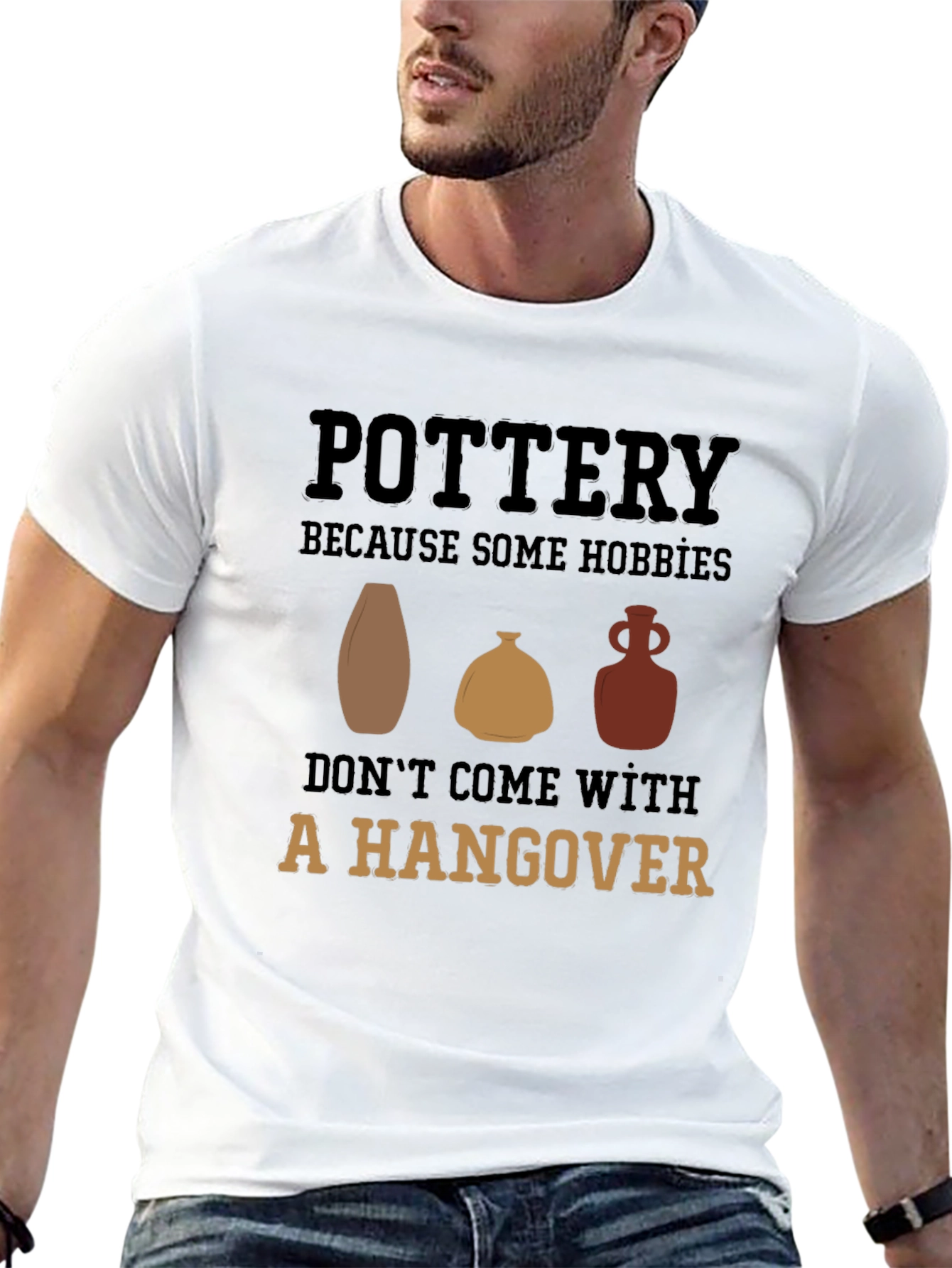 Black Pottery Hobby Graphic Tee - No Hangover Fun! view 13