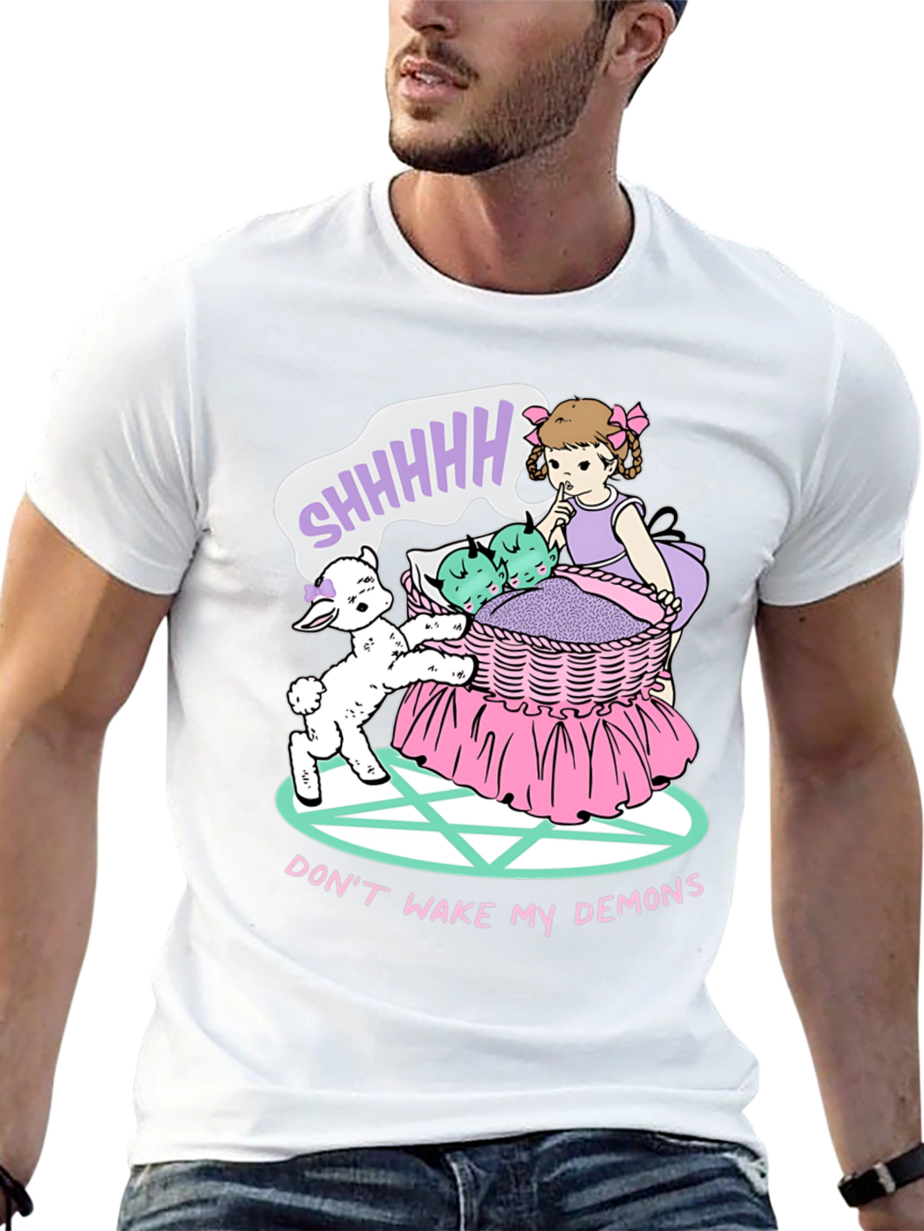 Black Don't Wake My Demons Graphic Tee view 13