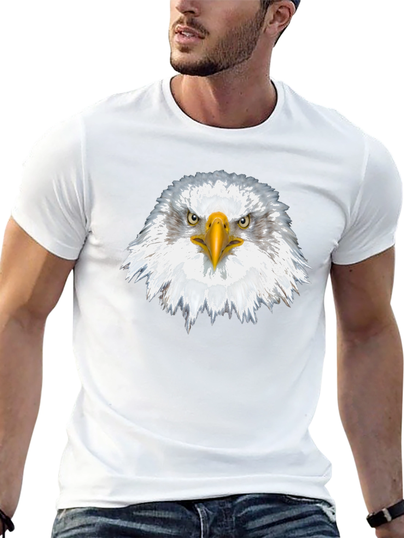 Black Eagle Graphic Black T-Shirt view 13