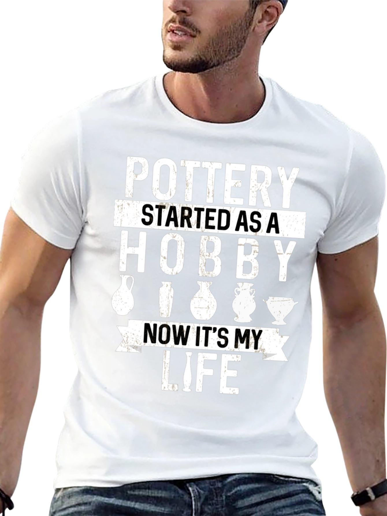 Black Pottery Hobby Life Graphic Tee view 13