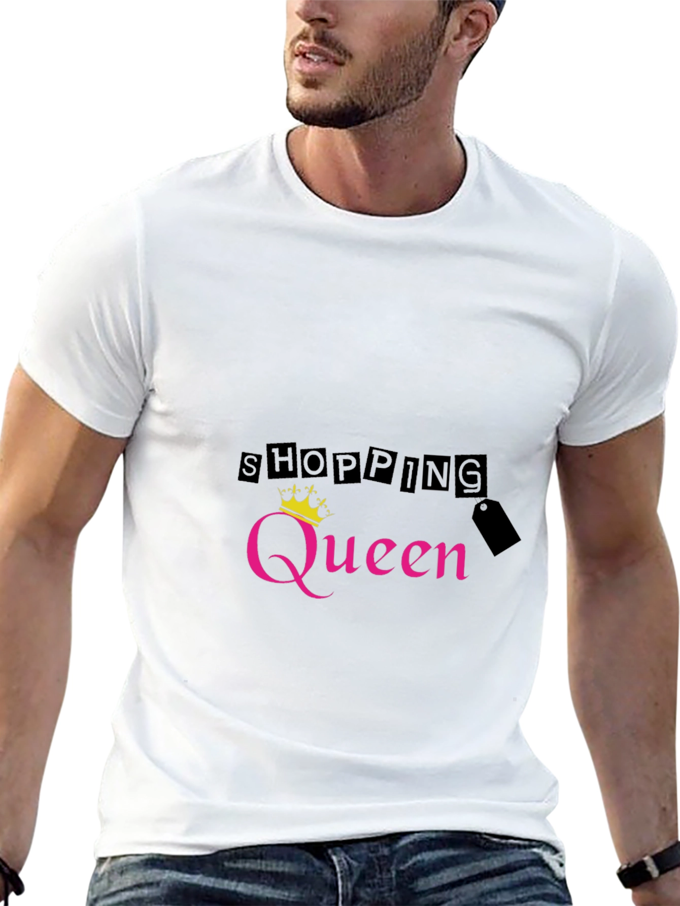Black Shopping Queen Black T-Shirt view 13