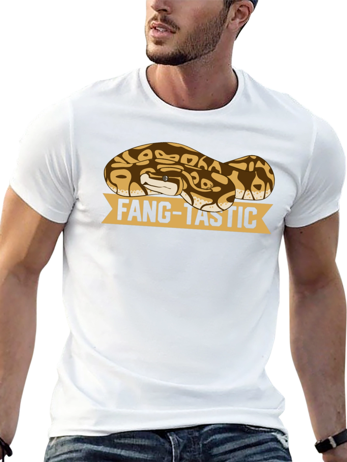Black Fang-Tastic Snake T-Shirt - Reptile Lover Tee view 13
