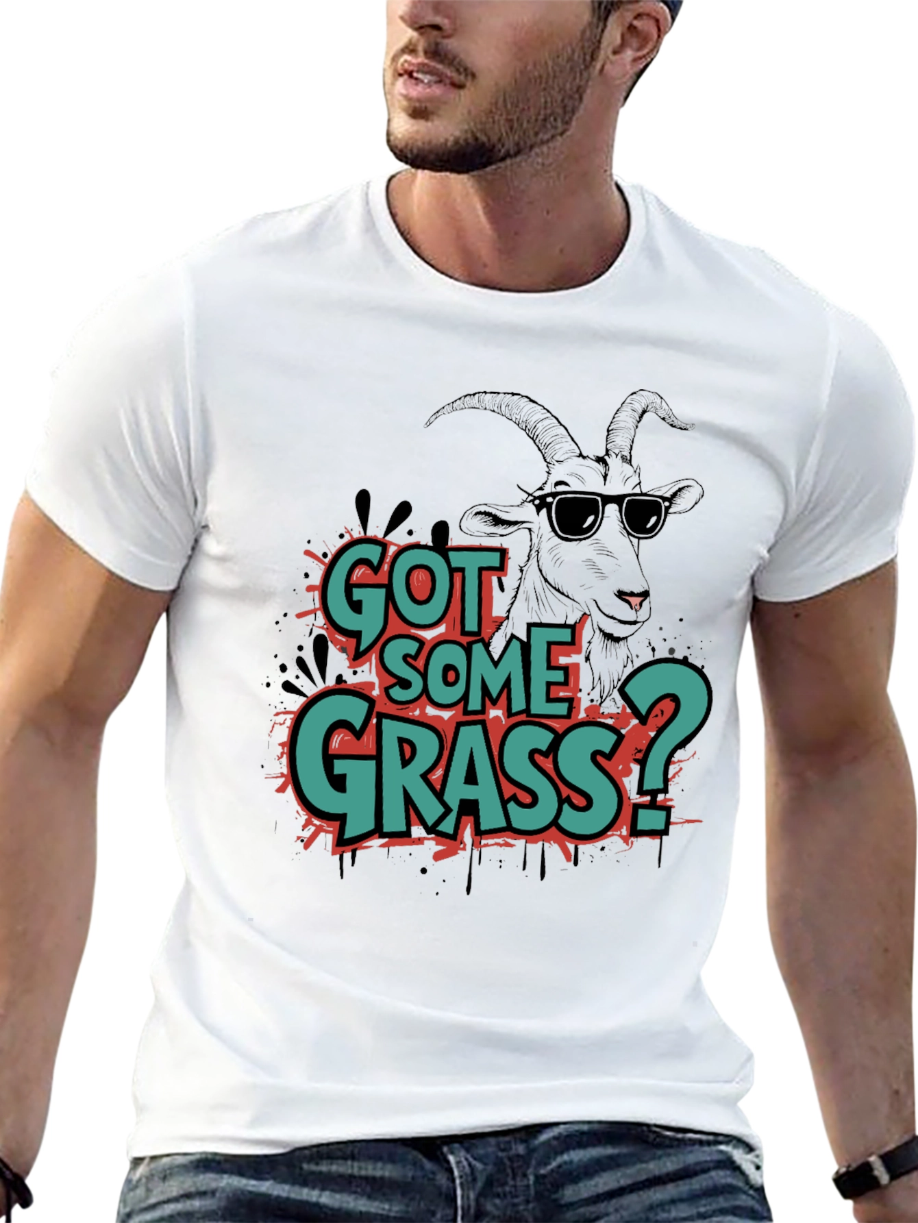 Black Got Some Grass? Graphic Tee view 13