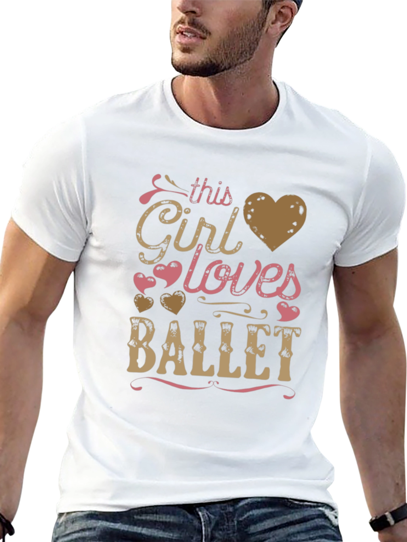 Black This Girl Loves Ballet Black T-Shirt view 13