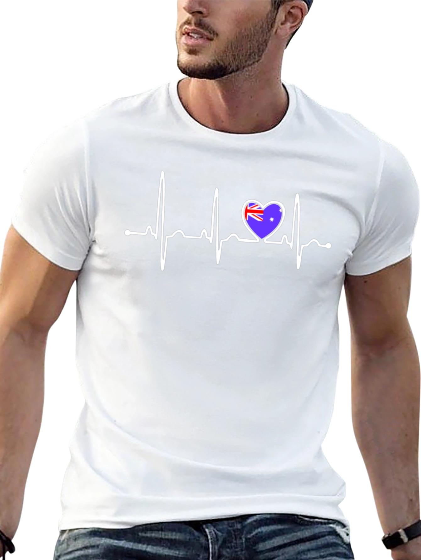 Heartbeat Australia Flag Graphic Tee - 13
