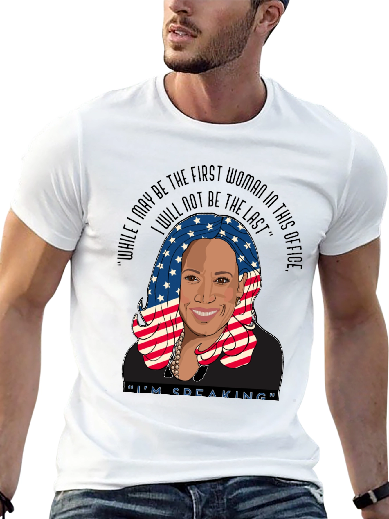 Black Kamala Harris "I'm Speaking" Graphic Tee view 13