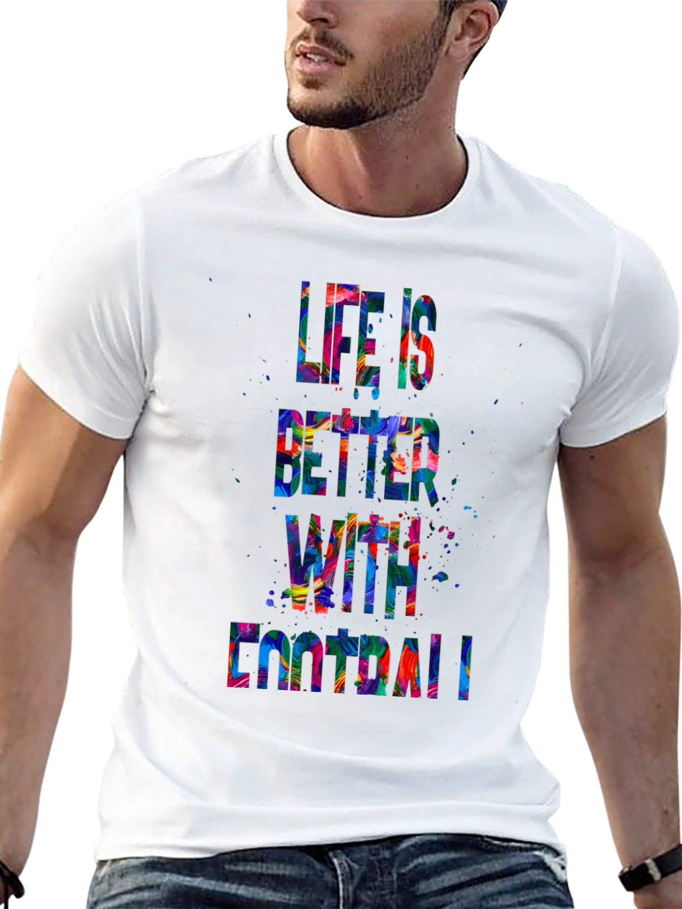 Black Life is Better with Football T-Shirt view 13