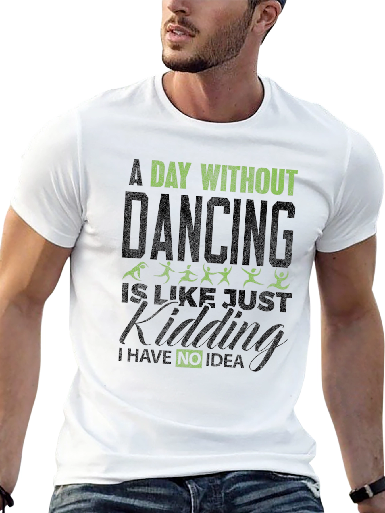 Black Funny Dancing Graphic T-Shirt view 13