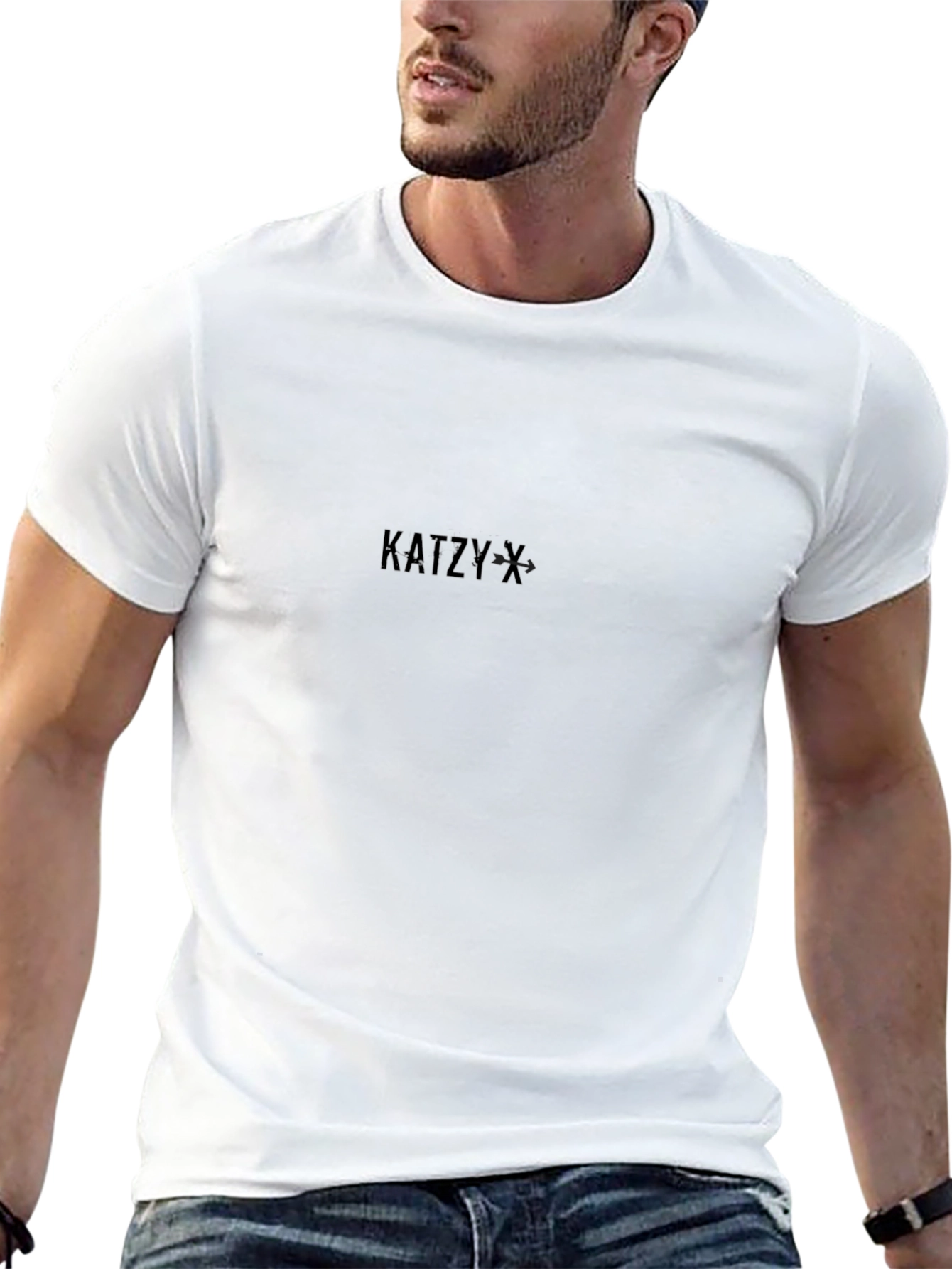 Black KatzY Black Graphic Tee - Modern Minimalist Design view 13