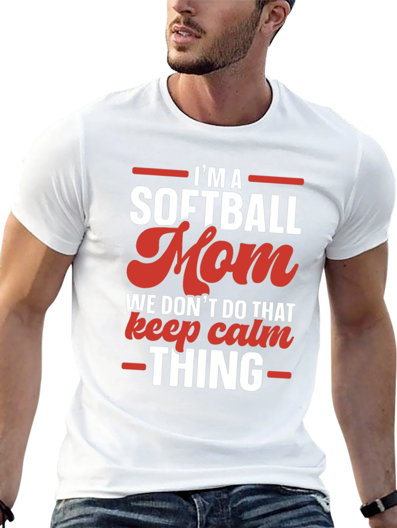 Black Softball Mom Graphic T-Shirt - Funny & Stylish view 13