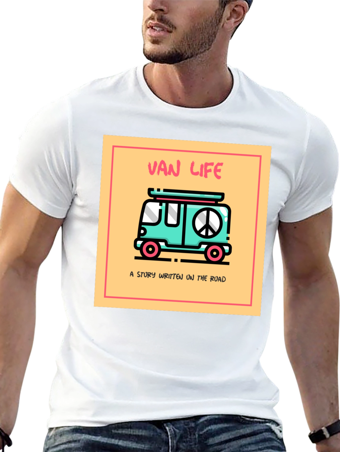 Black Van Life Graphic Tee - Road Trip Style view 13