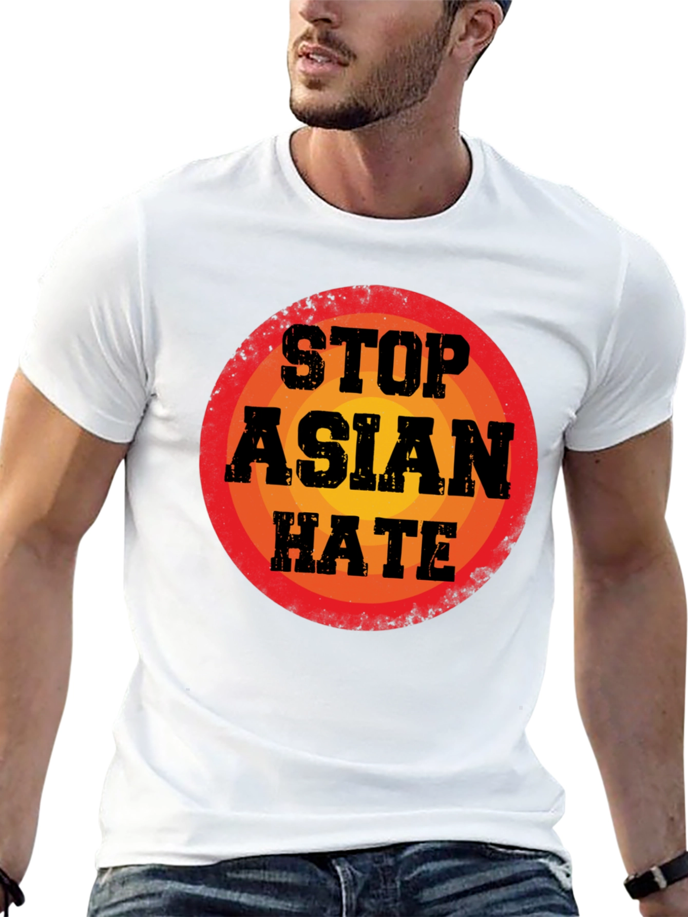 Black Stop Asian Hate T-Shirt view 13