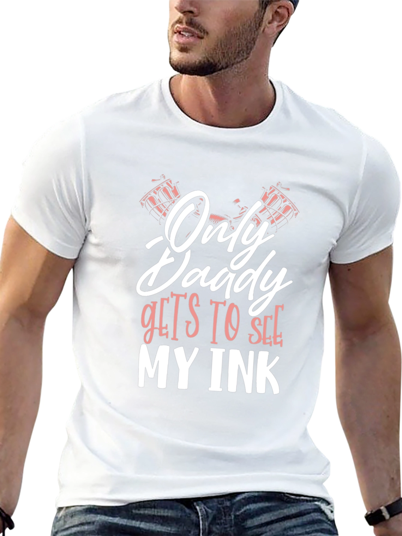 Black Only Daddy Gets To See My Ink T-Shirt view 13