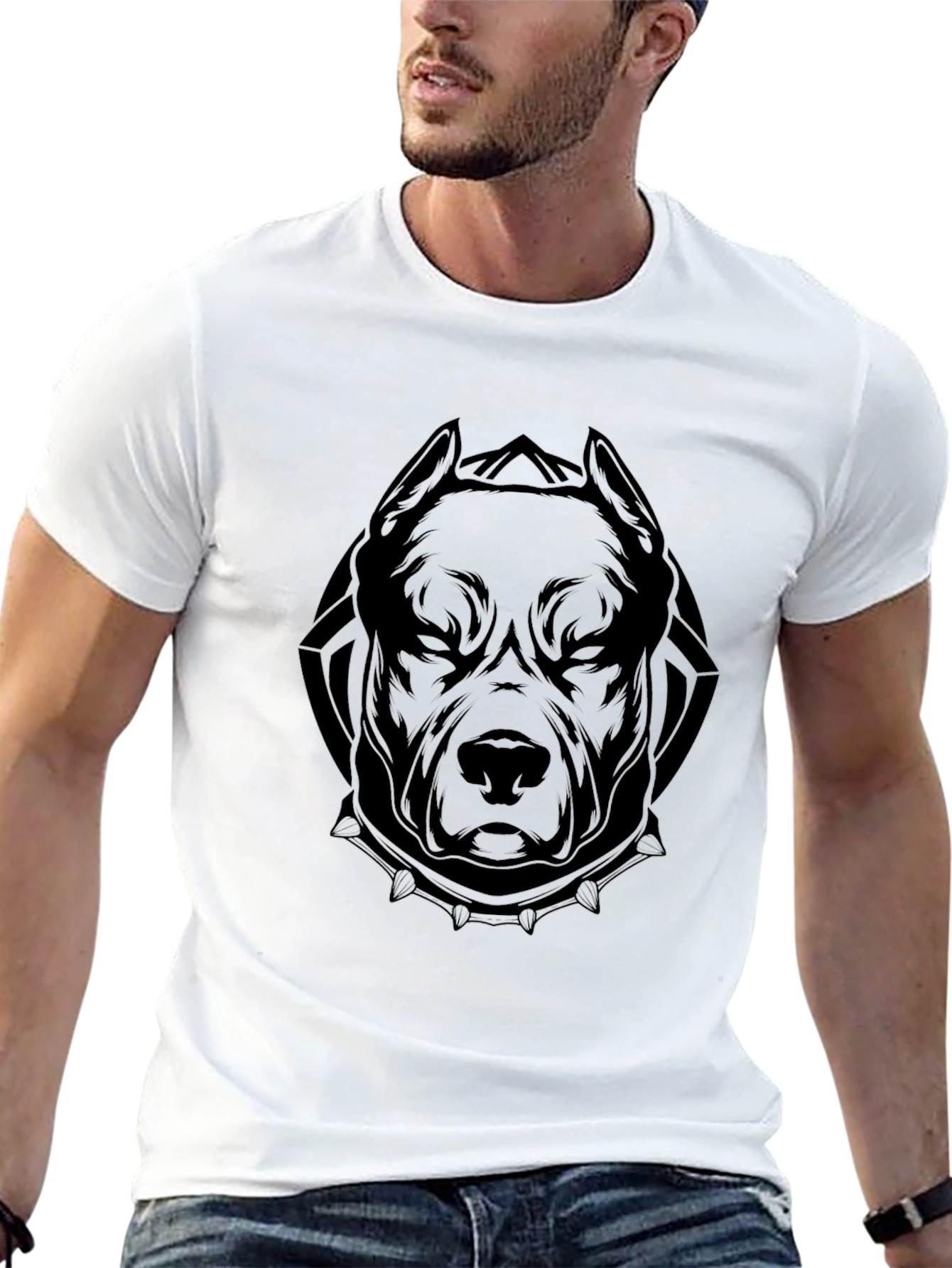 Black Black Pitbull Graphic Tee - Mens Fashion view 13