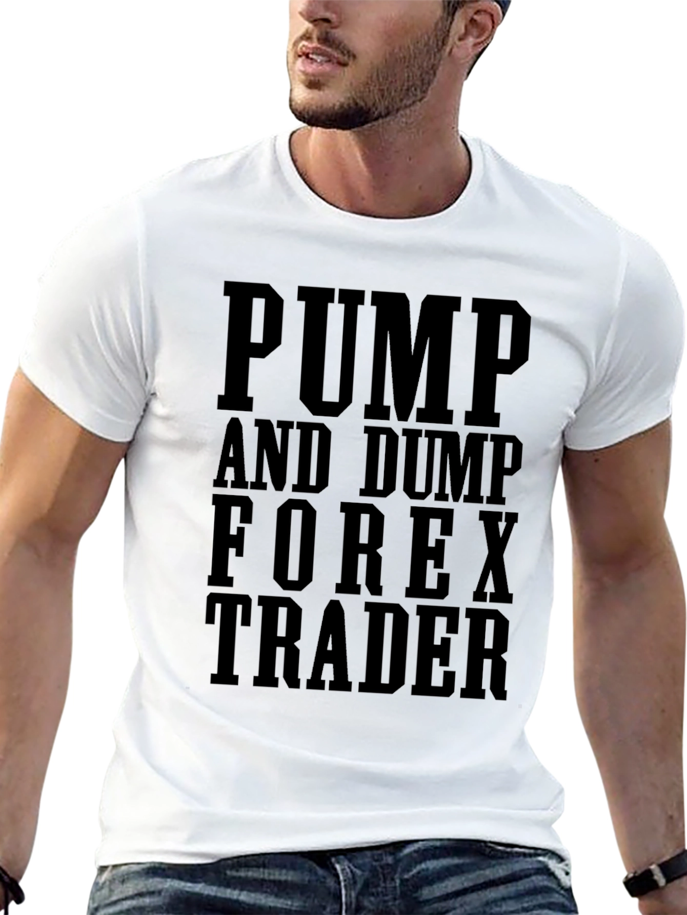 Black Pump and Dump Forex Trader Graphic Tee view 13