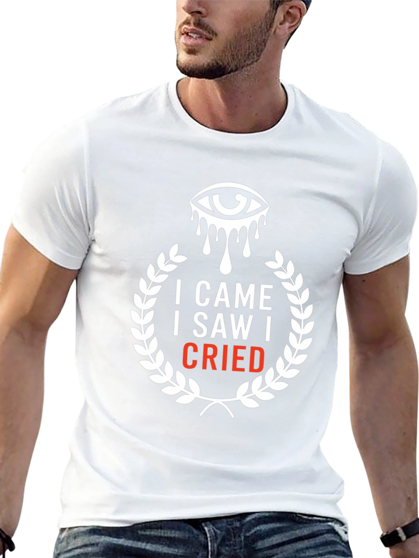 Black I Came I Saw I Cried Graphic Tee view 13