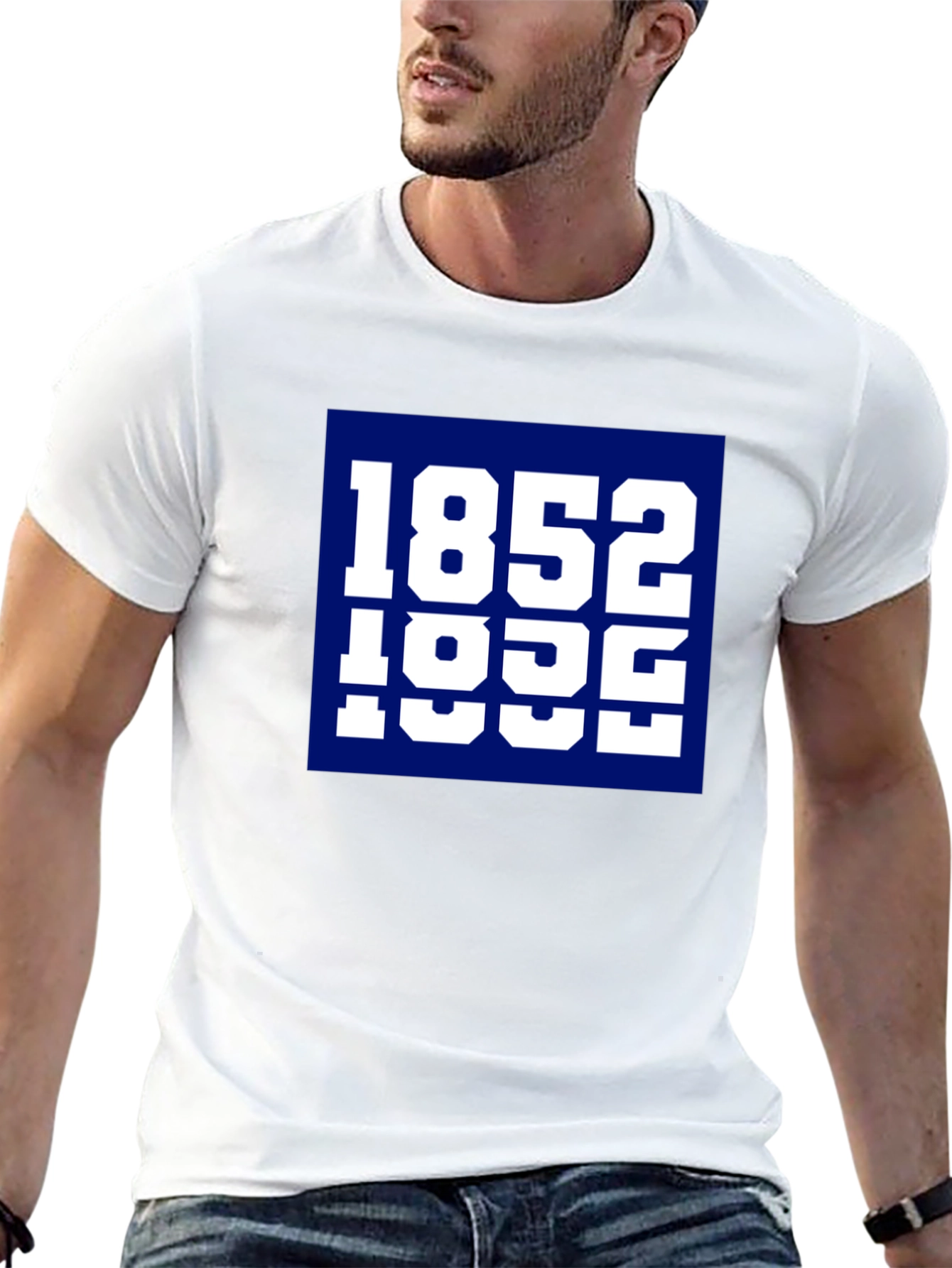Black 1852 Tee - Retro Collegiate Style T-Shirt view 13
