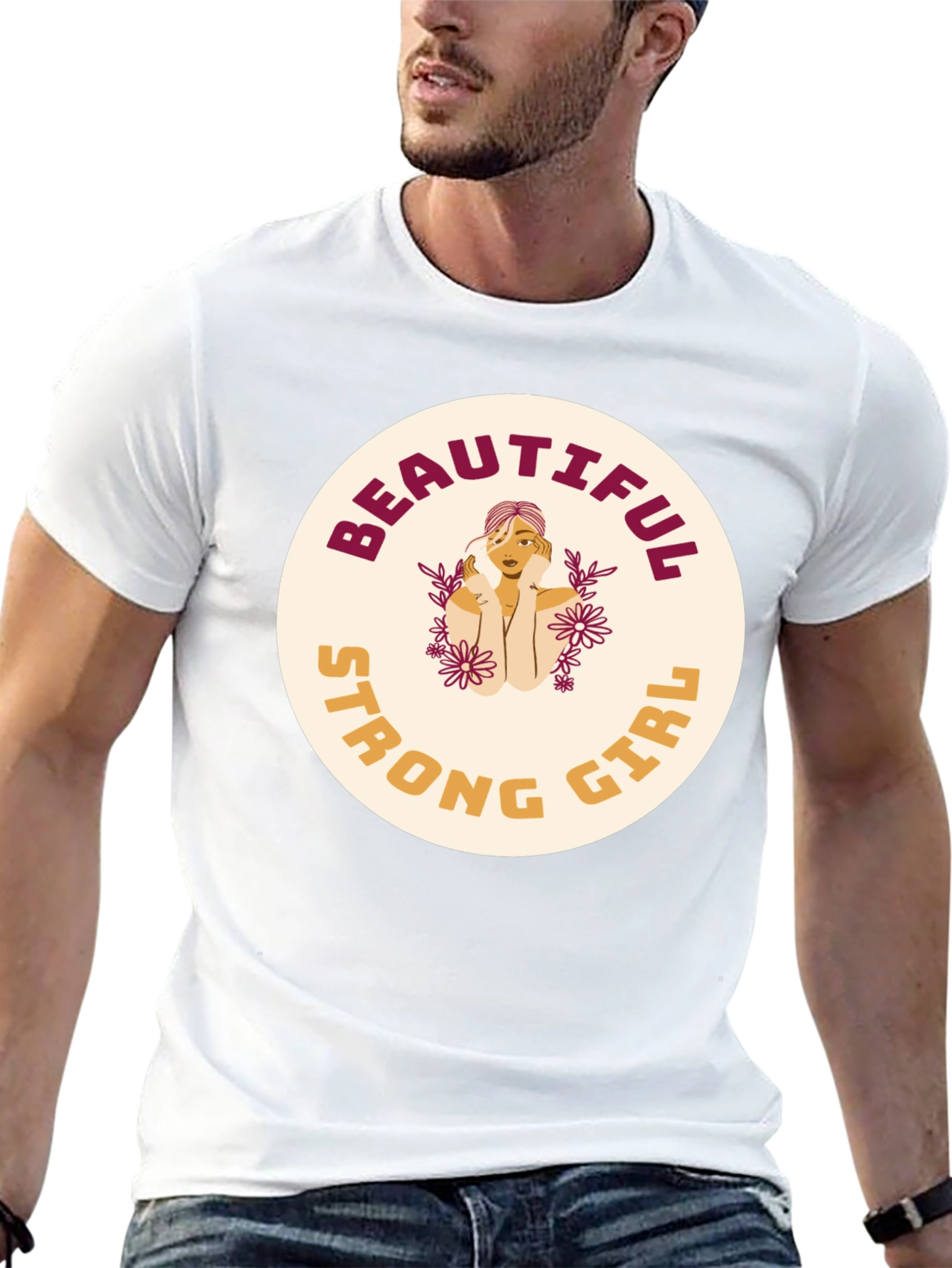 Black Beautiful Strong Girl Graphic Tee view 13