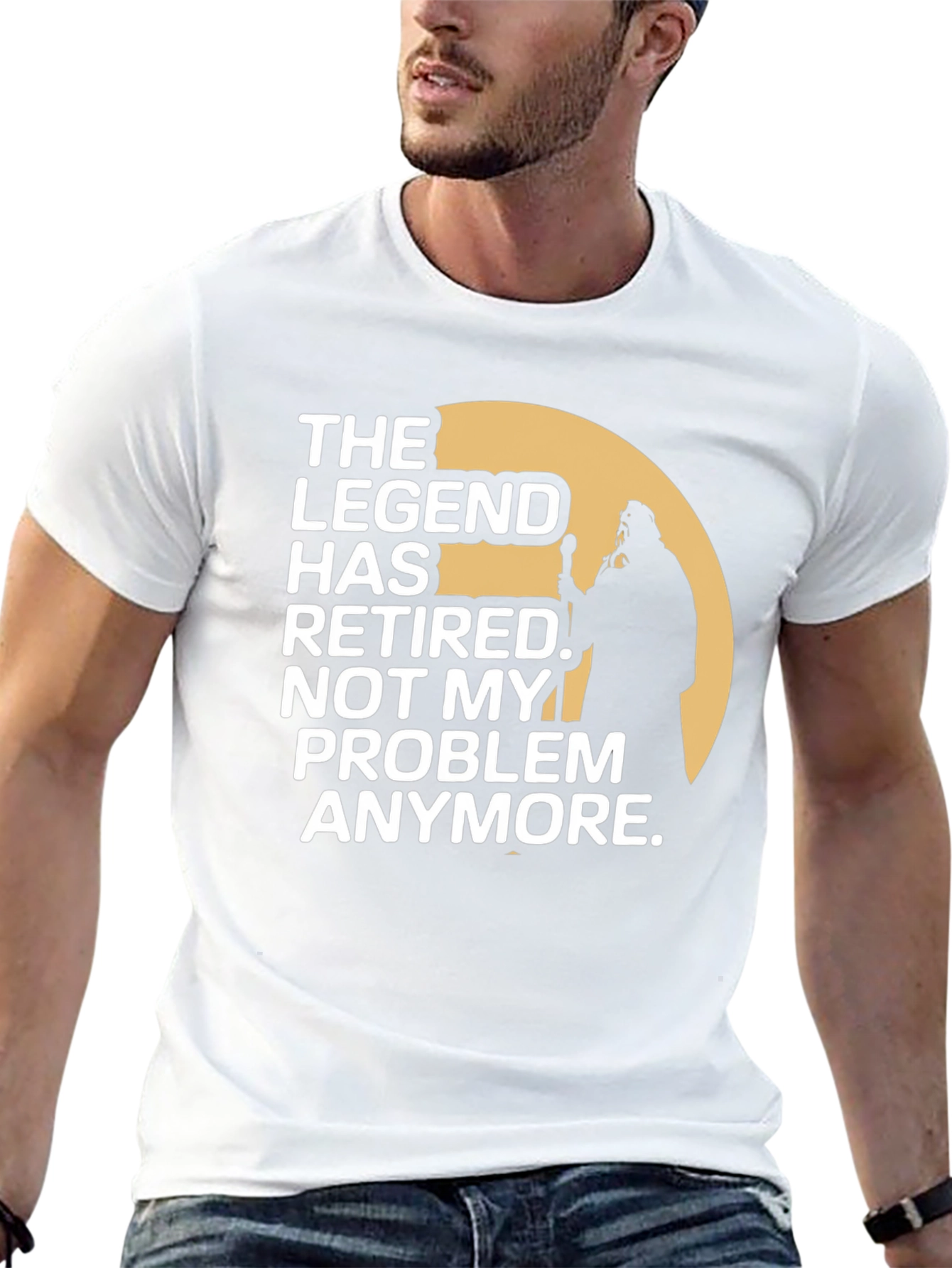 Black The Legend Has Retired Graphic T-Shirt view 13