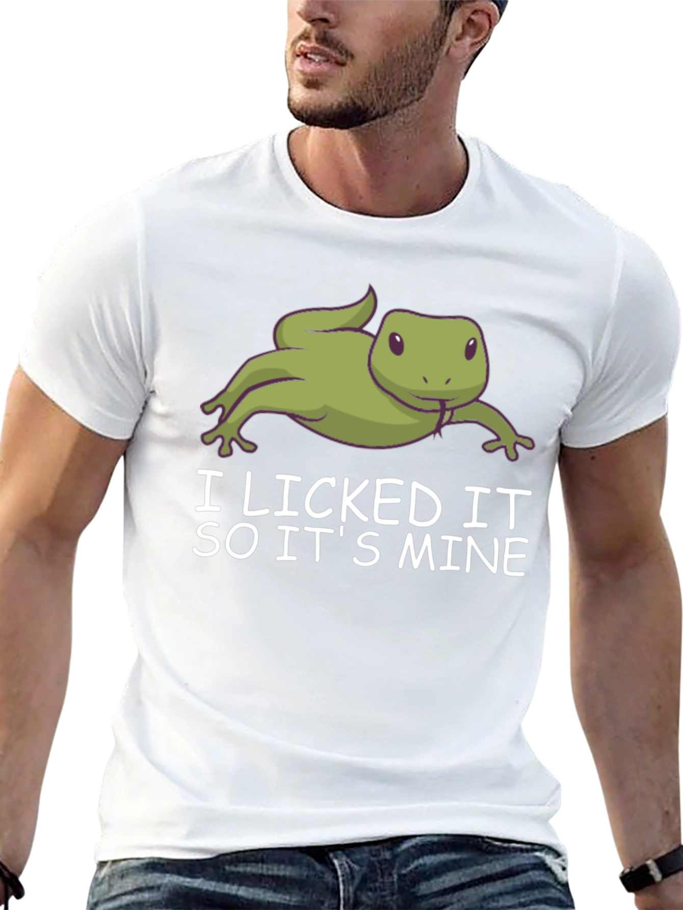 Black I Licked It So It's Mine T-Shirt view 13