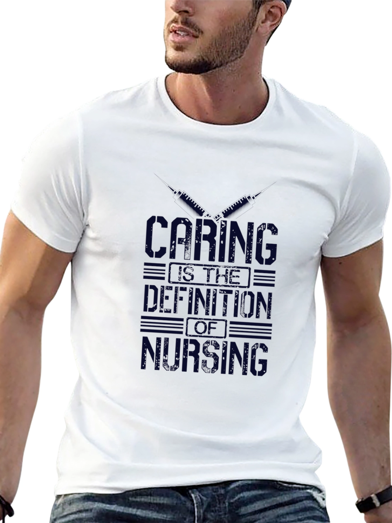 Black Caring Is The Definition of Nursing T-Shirt view 13