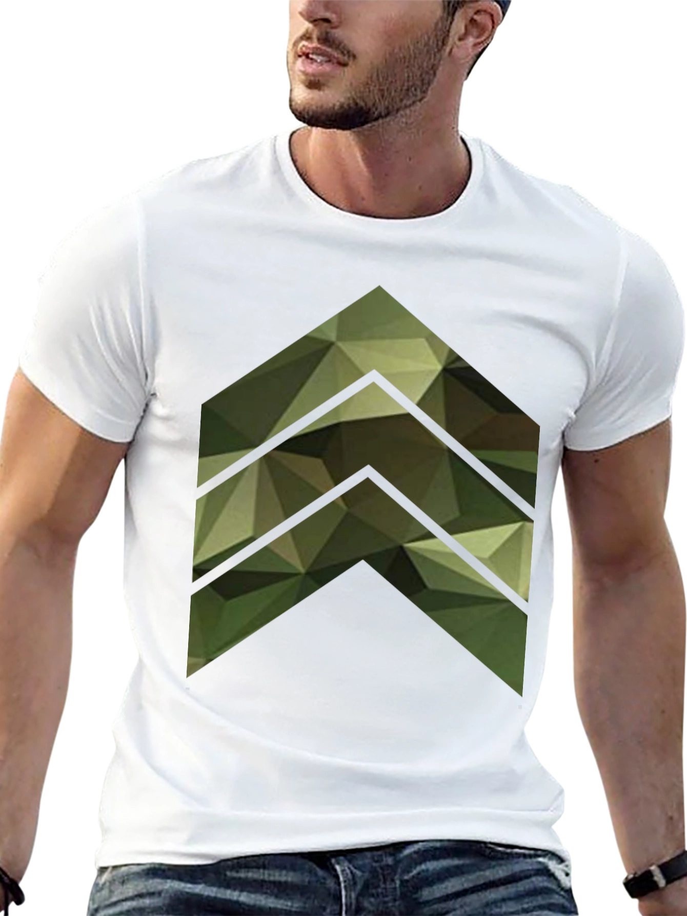 Black Modern Camo Arrow T-Shirt view 13