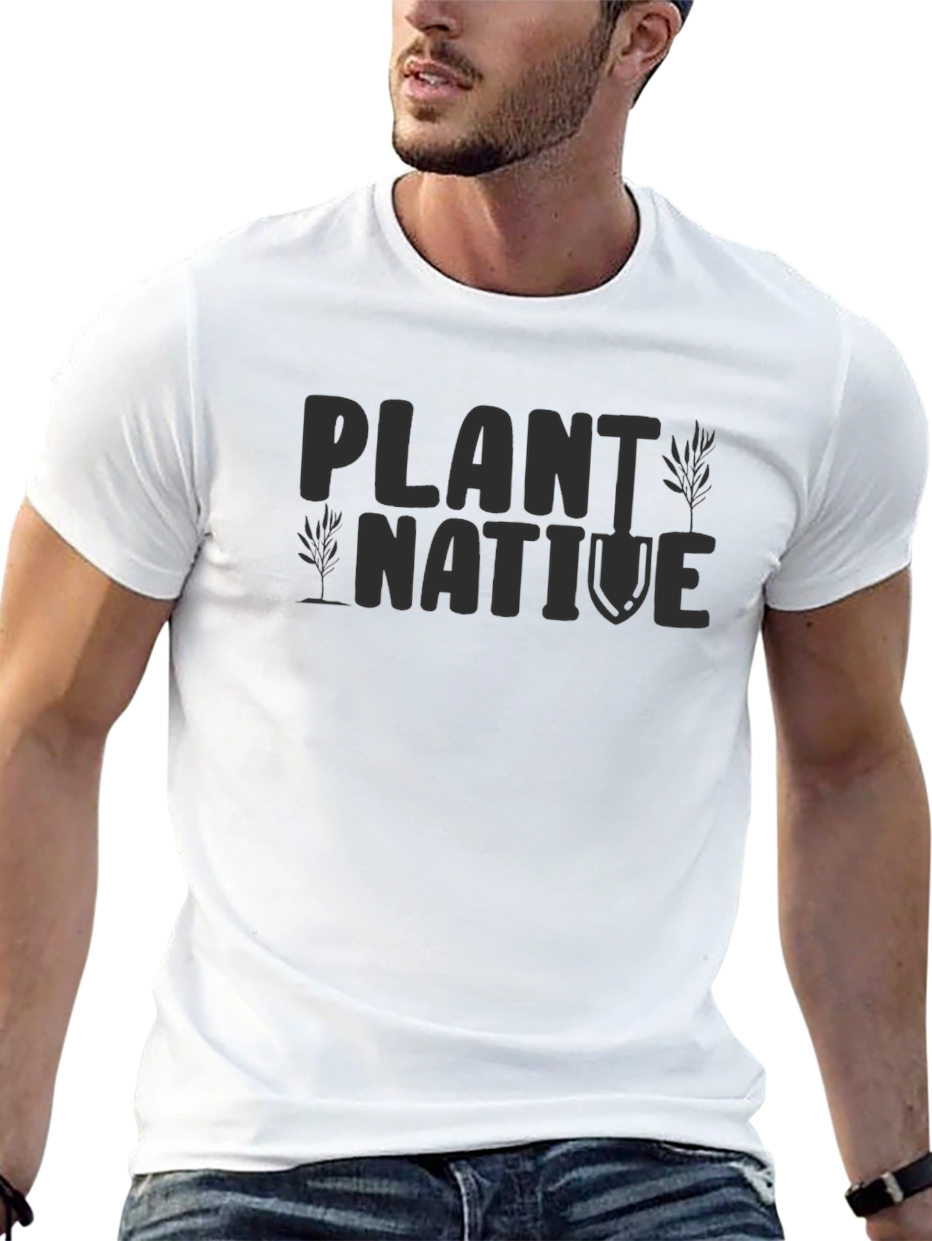 Black Plant Native Graphic Tee - Eco Friendly view 13