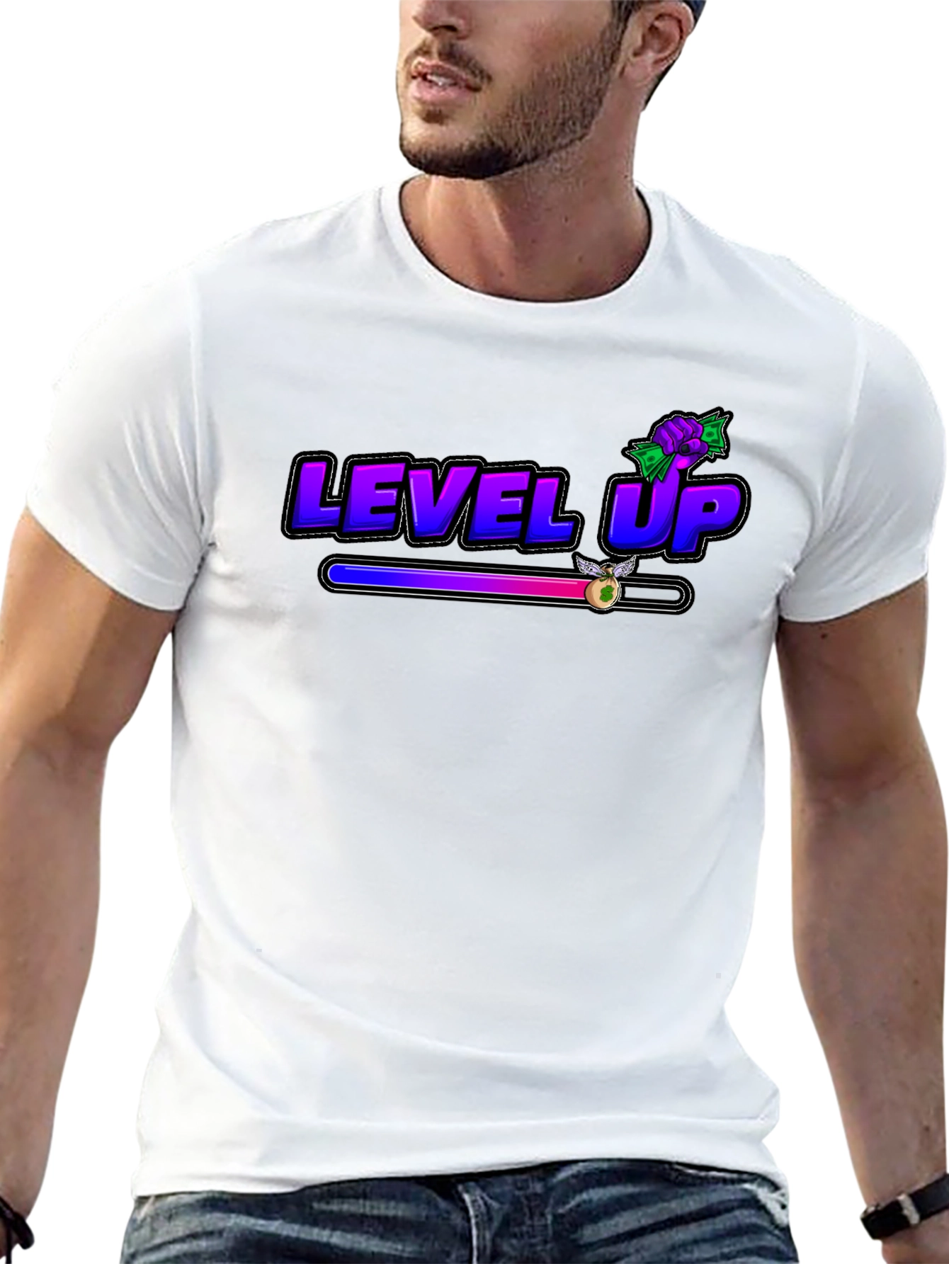 Black Level Up Graphic Tee - Gamer Style view 13