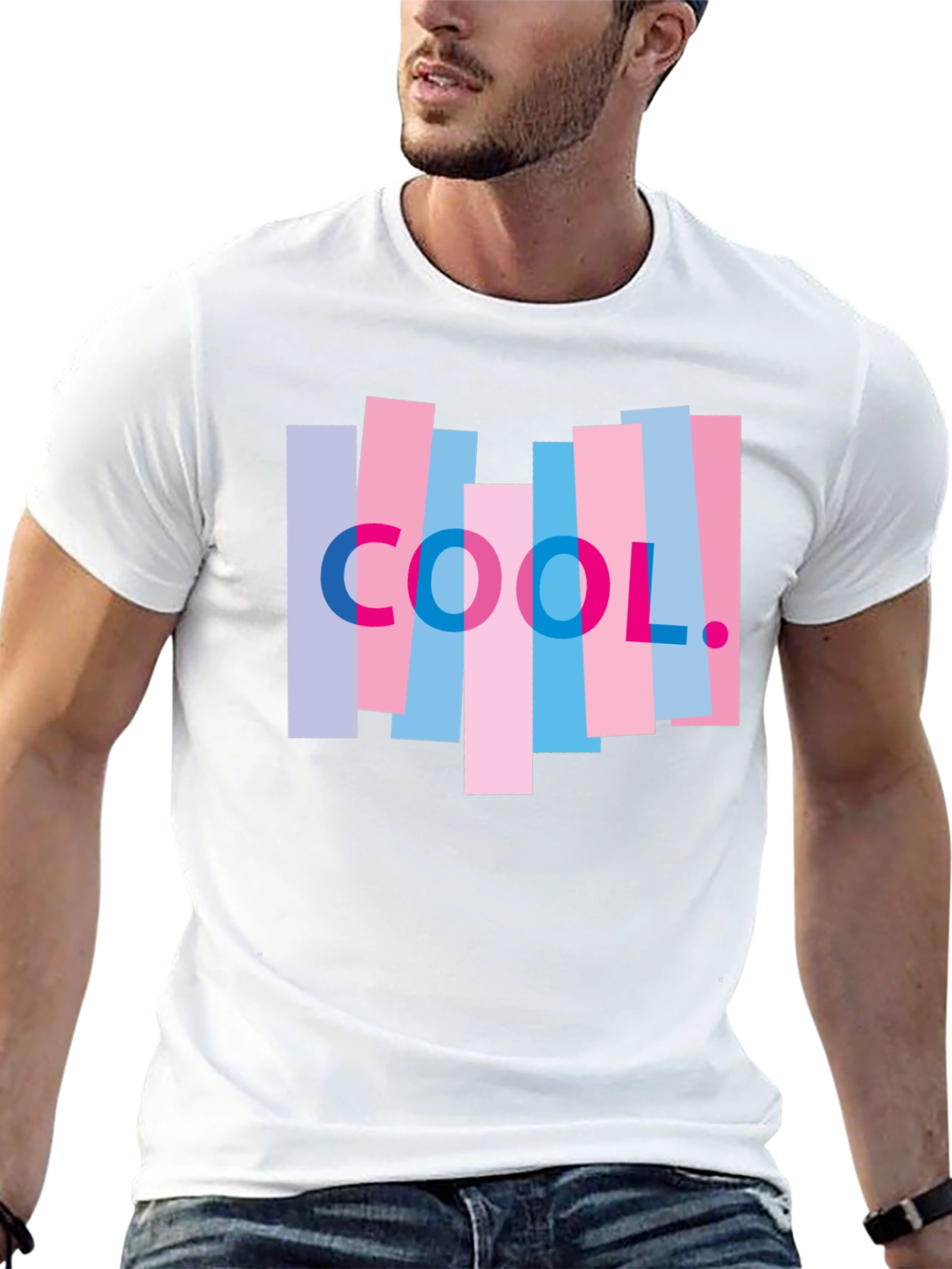 Black Cool Graphic Tee - Modern Casual Shirt view 13