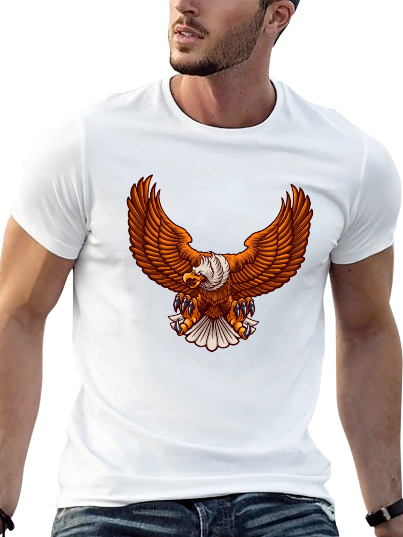 Black Black Eagle Graphic Tee view 13