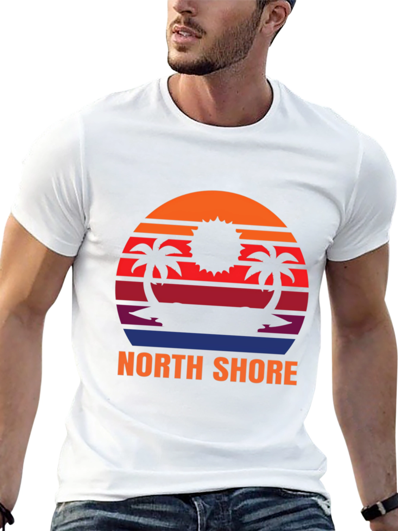 Black North Shore Sunset Graphic Tee - Island Vibes view 13