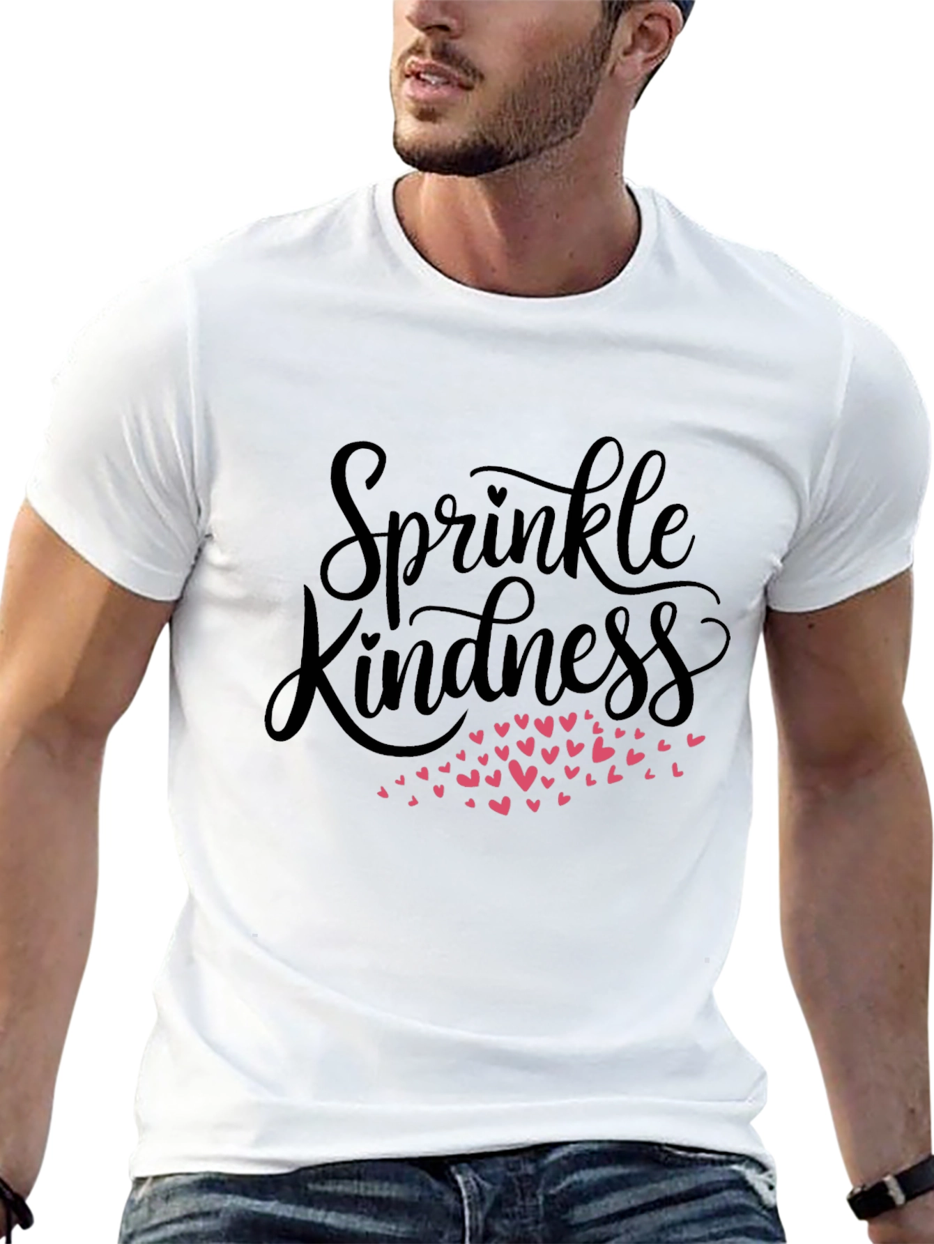 Black Sprinkle Kindness Black Graphic Tee view 13