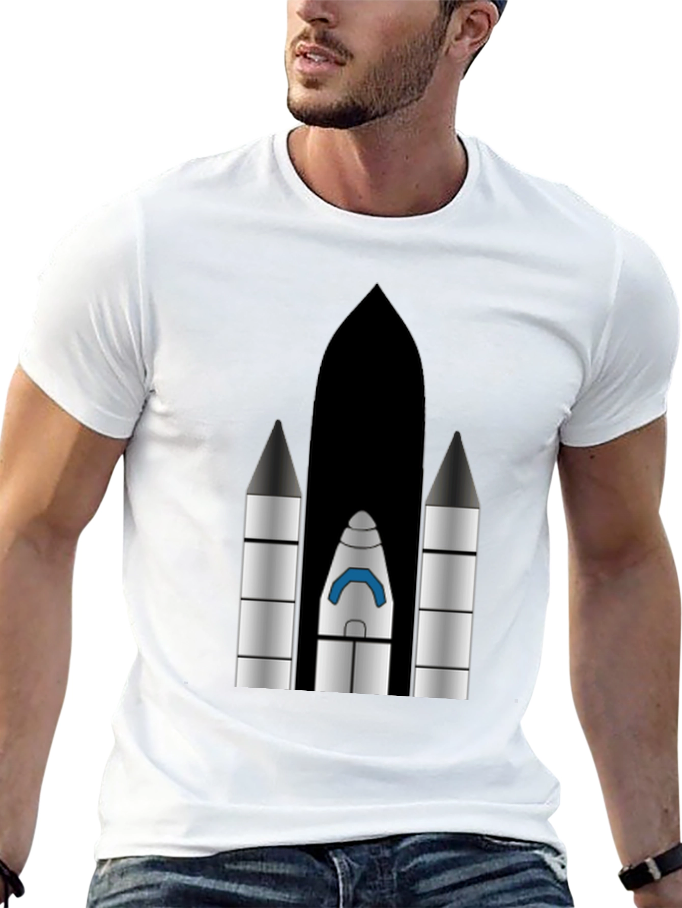 Rocket Graphic T-Shirt - Space Launch Apparel - 13