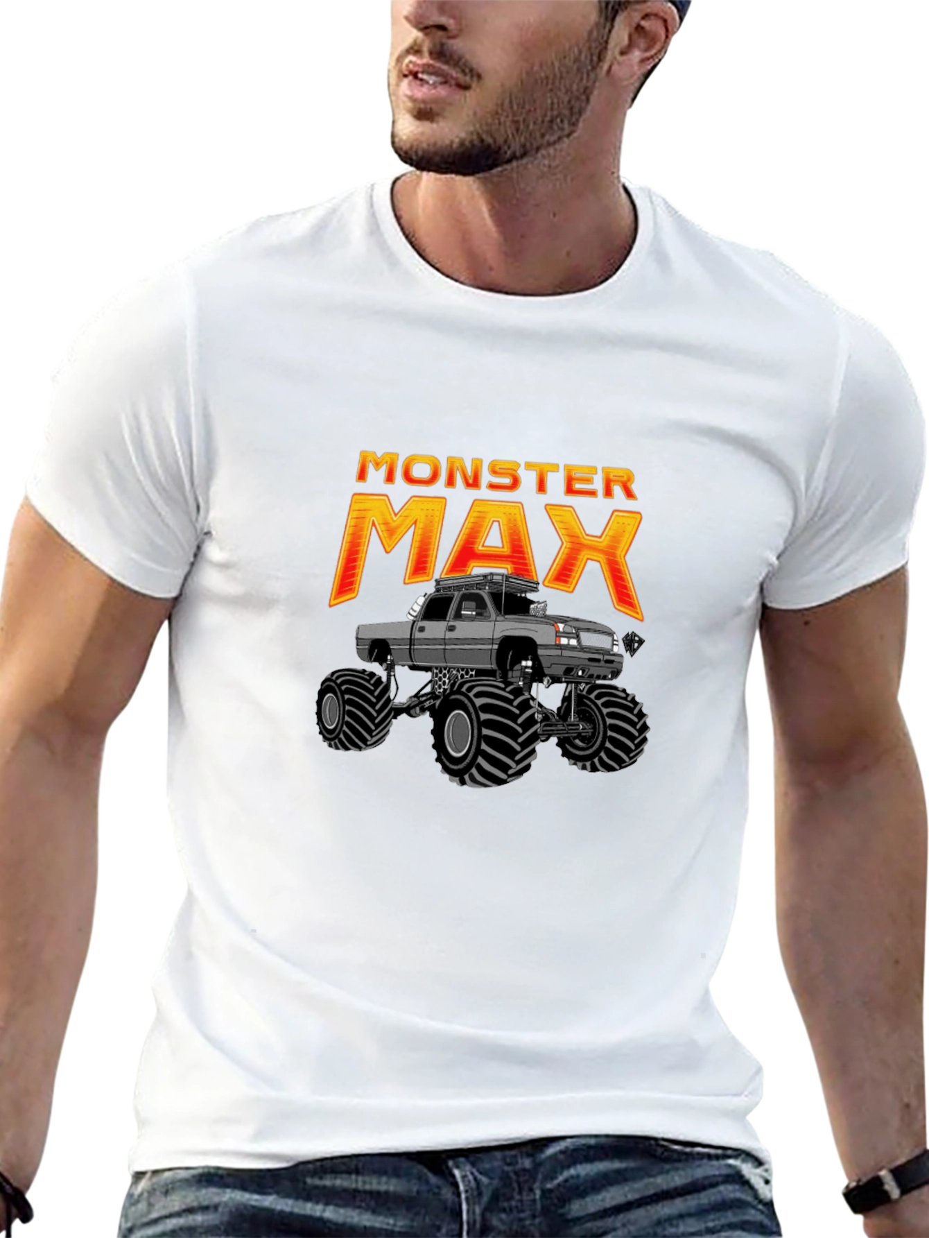 Black Monster Max Truck Graphic T-Shirt view 13