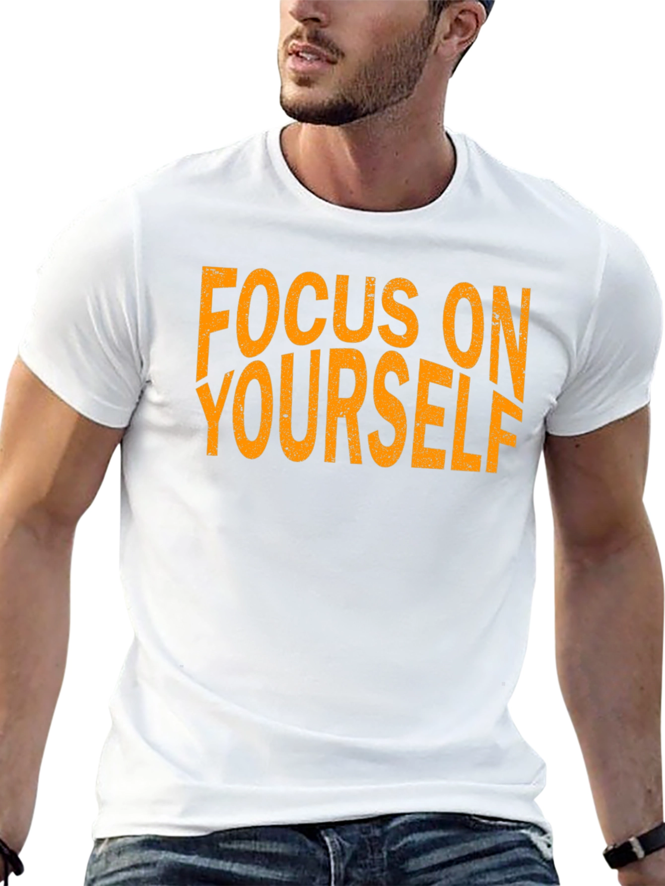 Black Focus On Yourself Black T-Shirt view 13