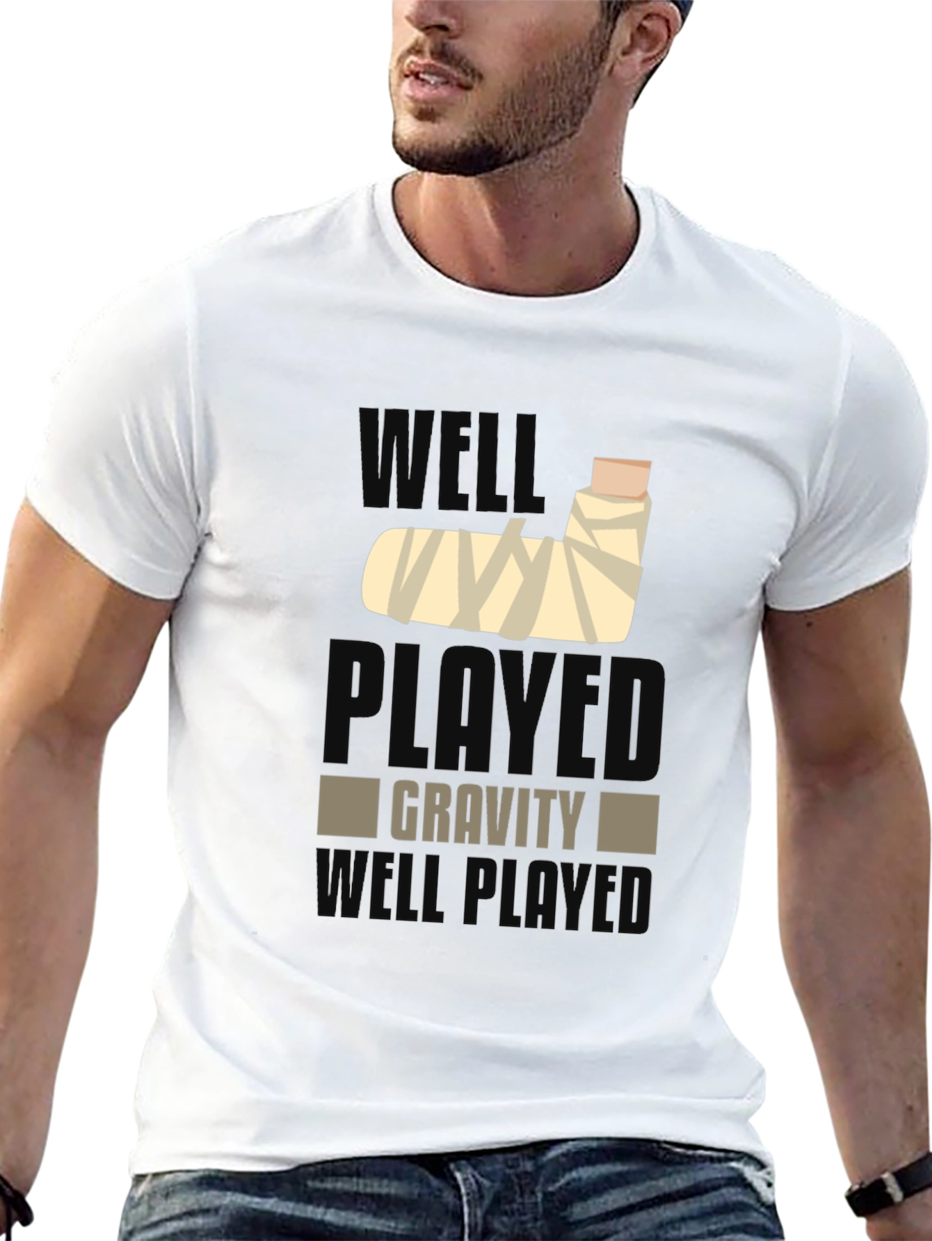 Black Well Played Gravity Tee view 13