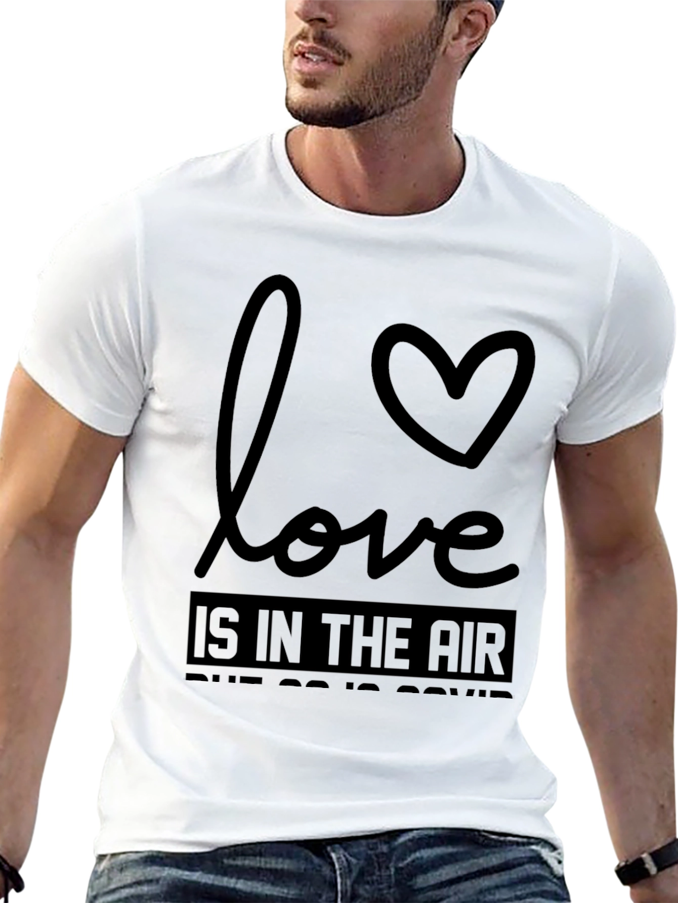 Black Love is in the Air - Funny Graphic Tee view 13