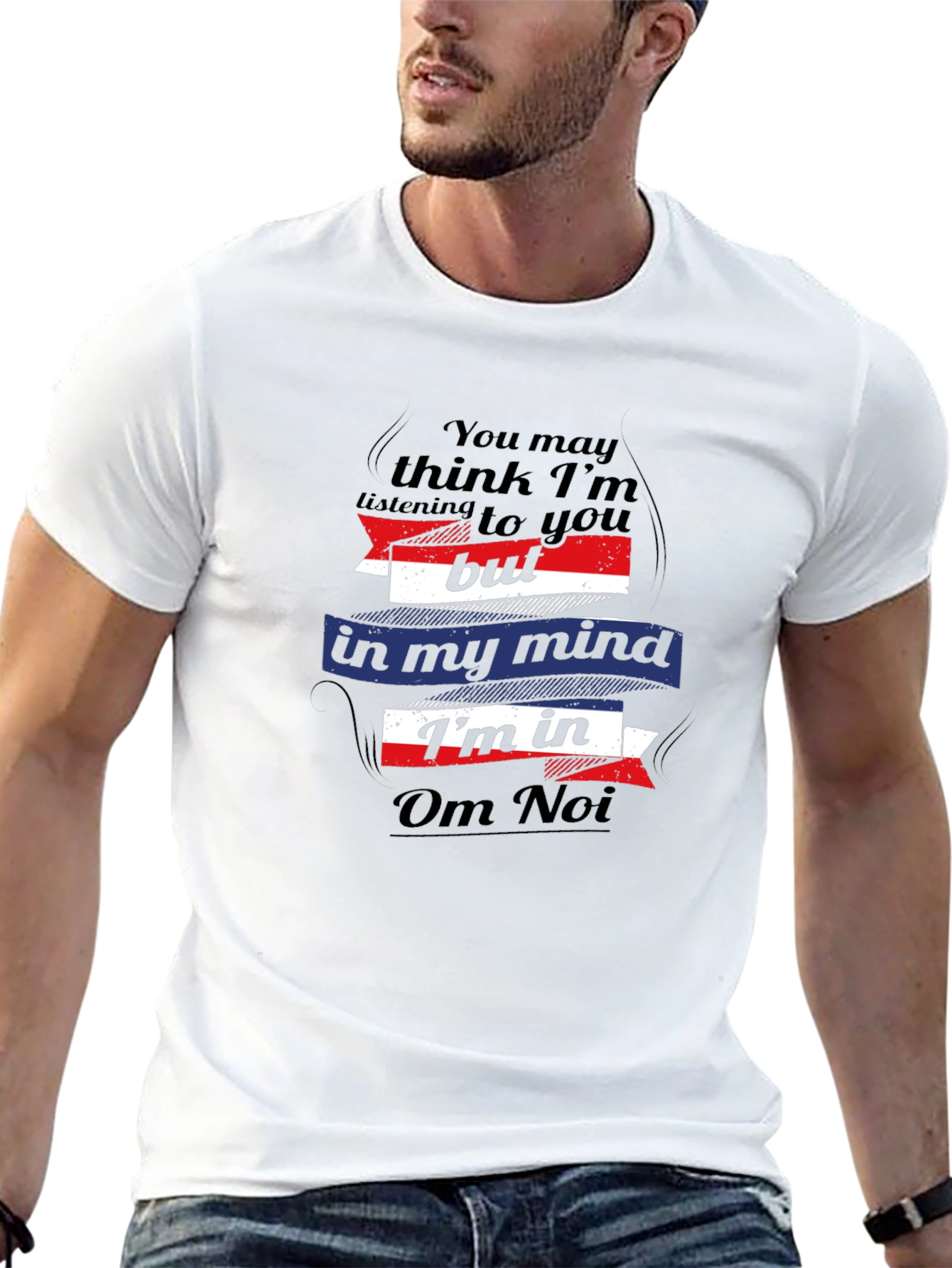 Black Om Noi Mind T-Shirt - Funny Novelty Tee view 13
