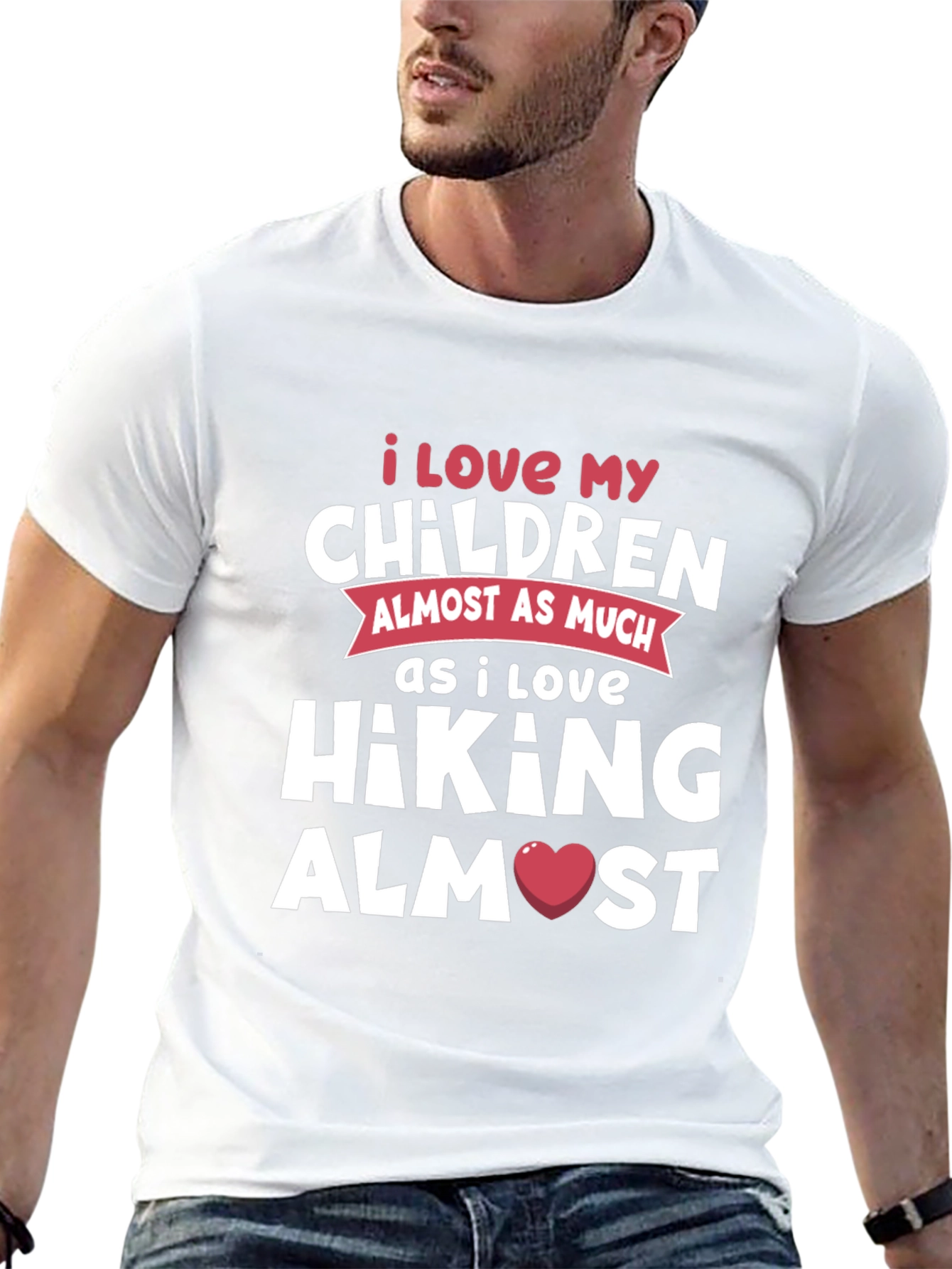 Black Hiking Lover T-Shirt: I Love My Children Almost As Much! view 13