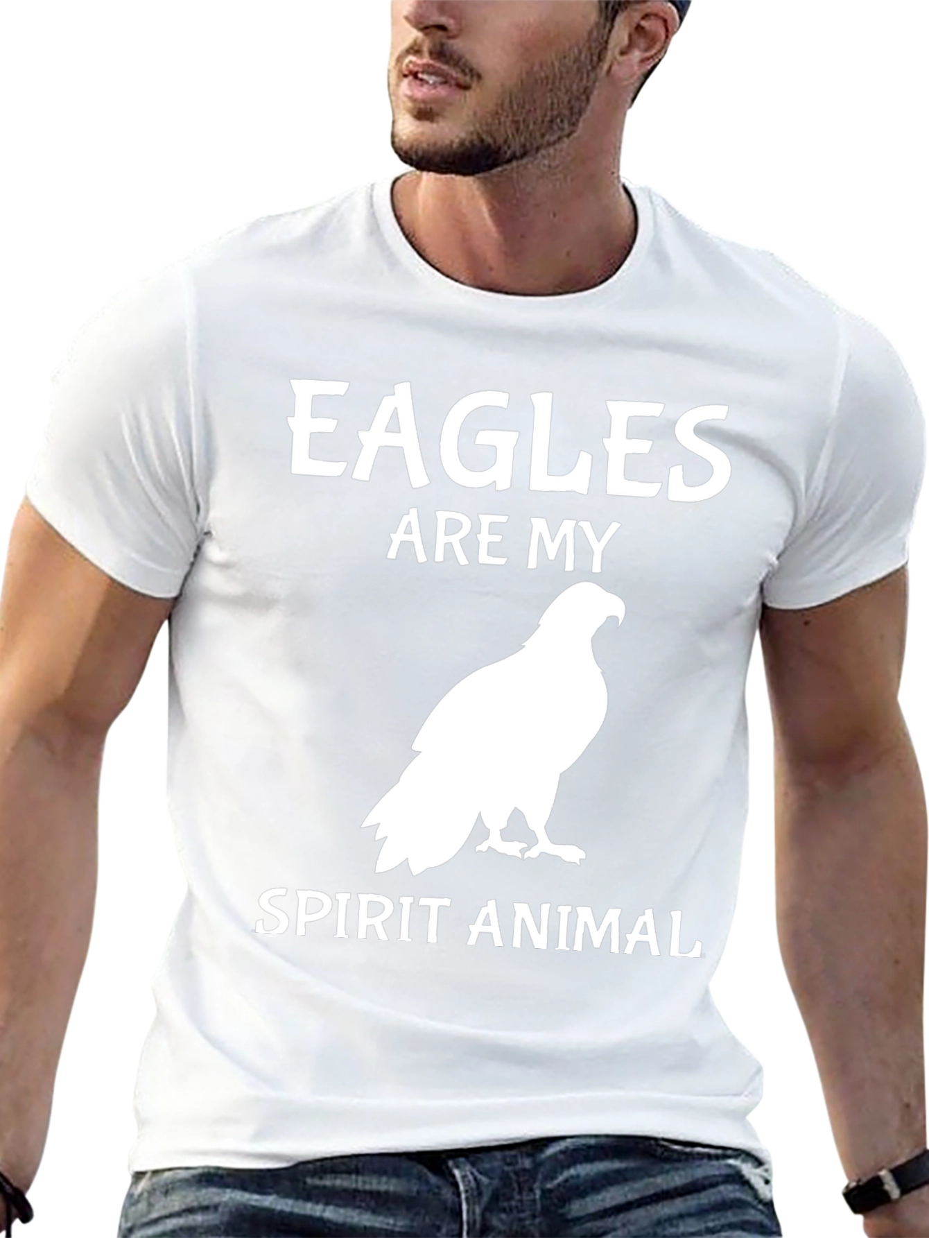 Black Eagles Are My Spirit Animal Graphic T-Shirt view 13