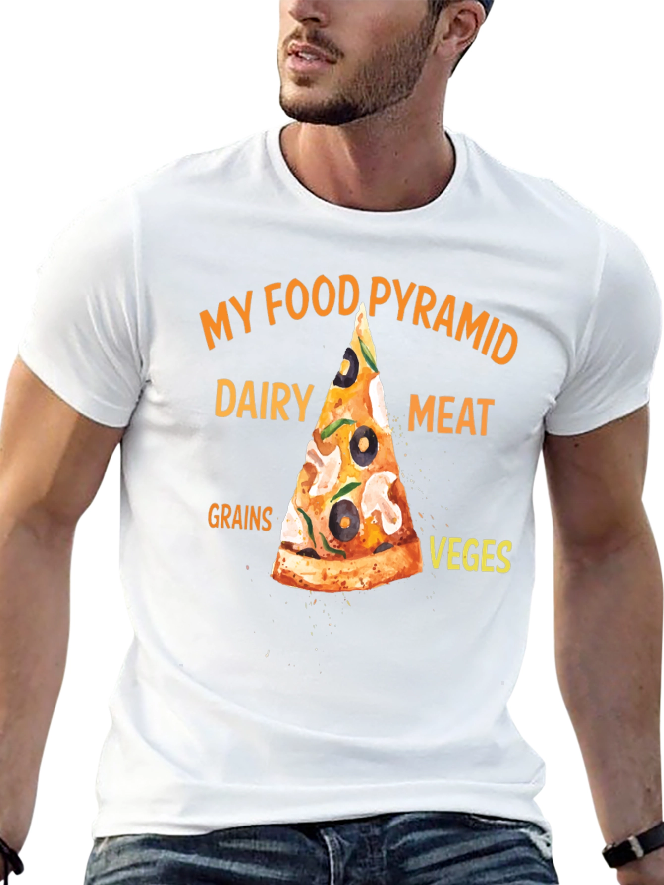 My Food Pyramid Pizza T-Shirt - 13