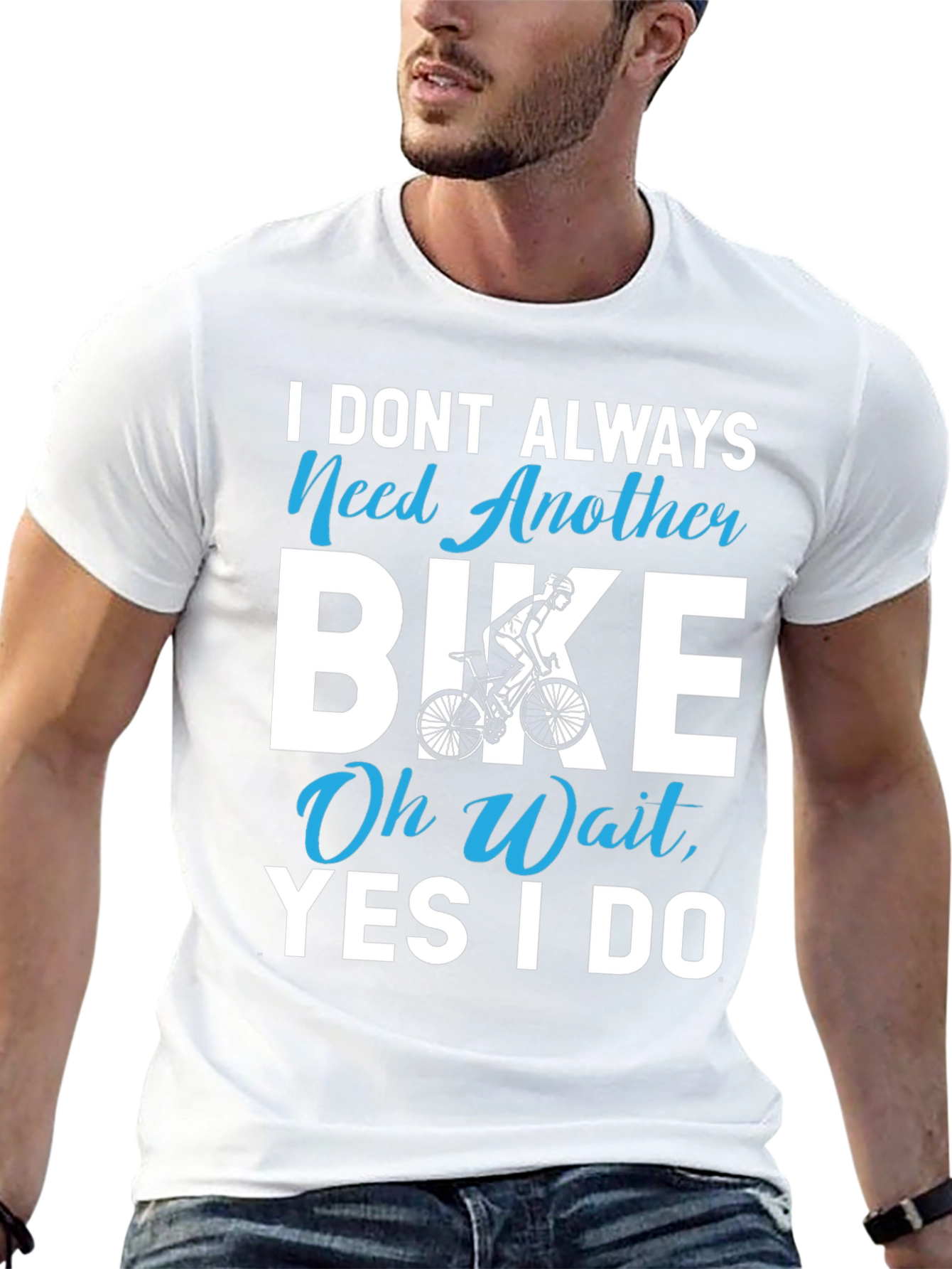 Black I Don't Always Need Another Bike T-Shirt view 13